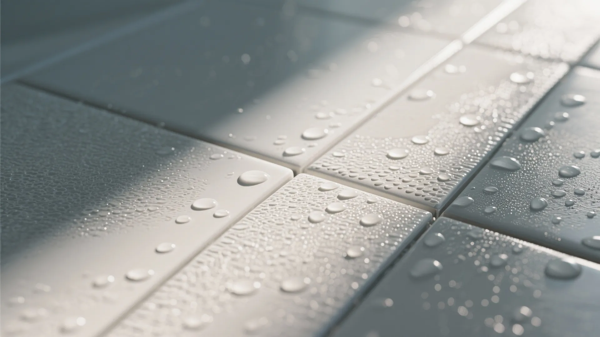 Textured Porcelain Tiles With Drainage Lines