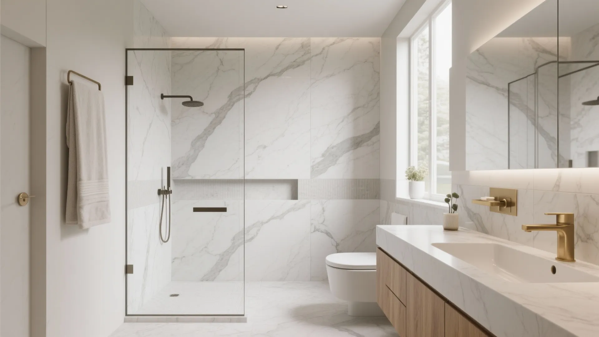 Large-Format Seamless Porcelain Slabs