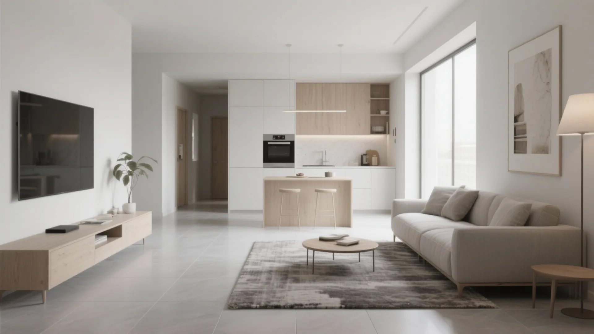 Large-Format Porcelain Tiles with Tight Grout