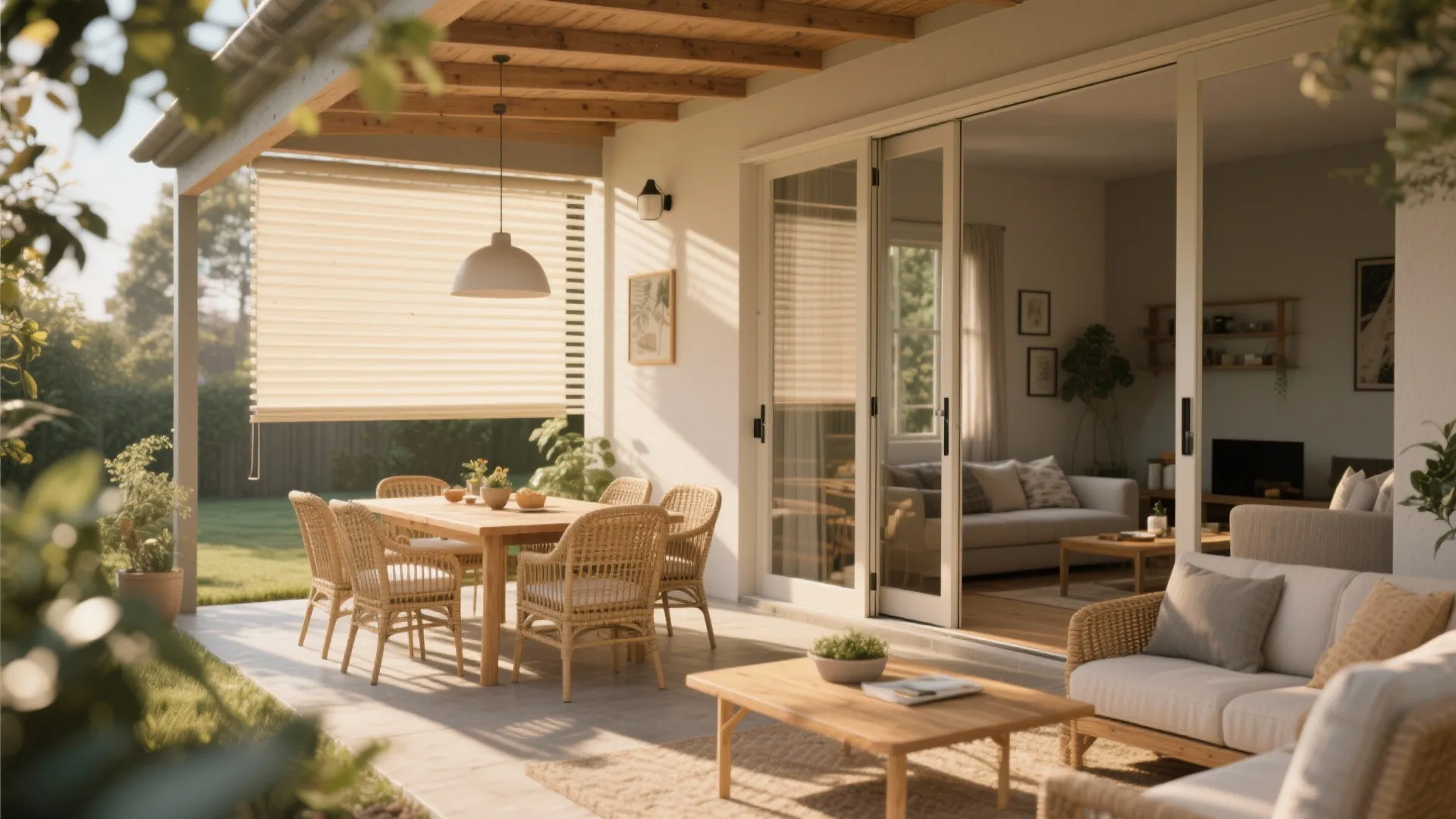 5. Outdoor connection and multi-use porch