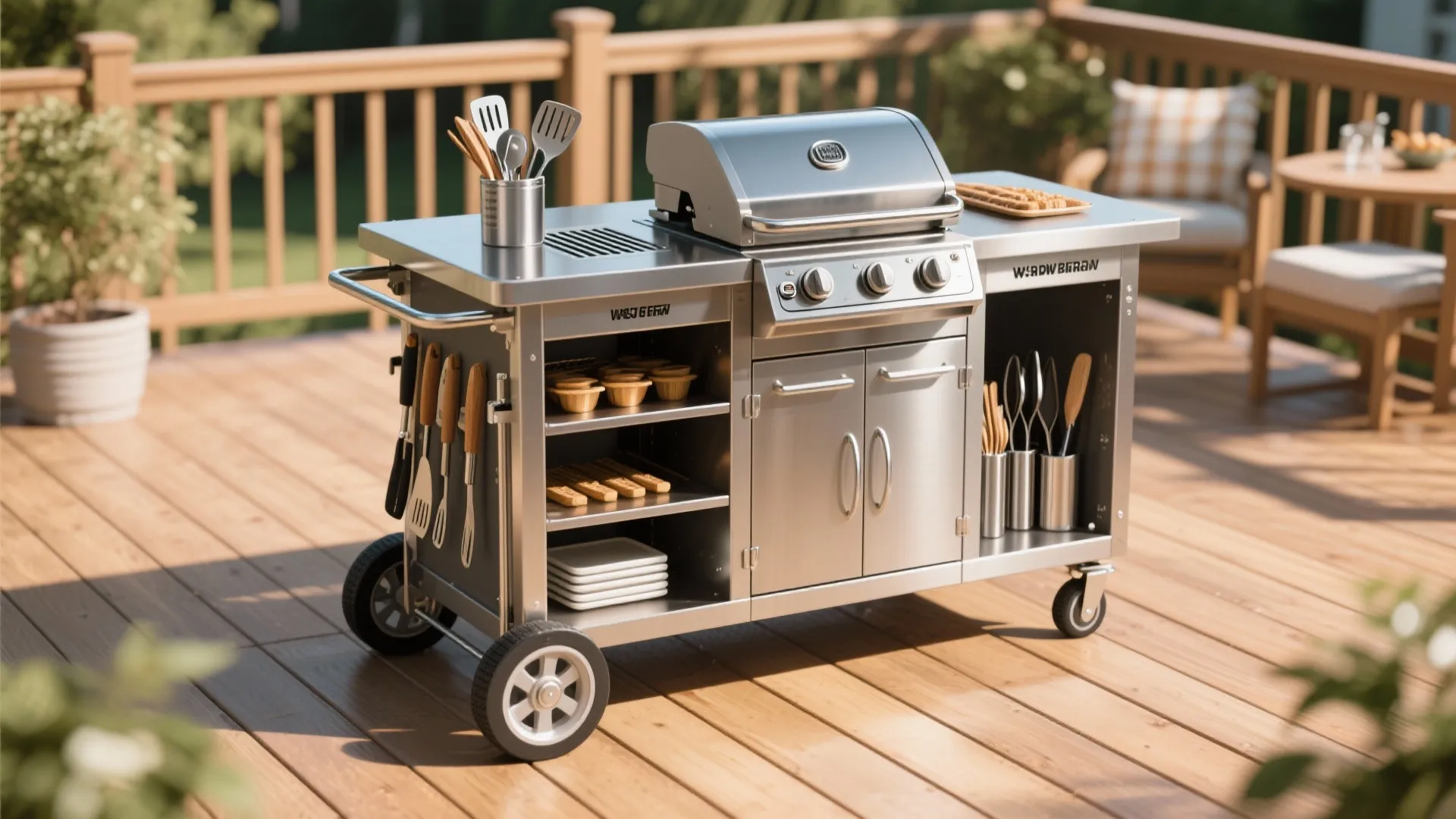6. Portable BBQ Island