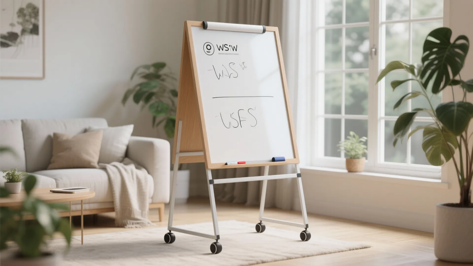 5. Portable Framed Dry-Erase Canvas