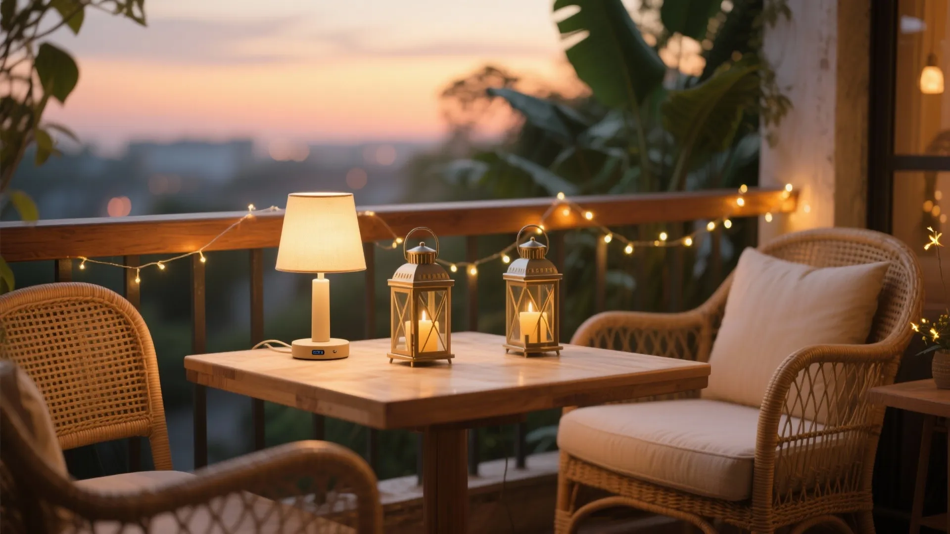 Portable Lamps, Candles, and “Firefly” Accents