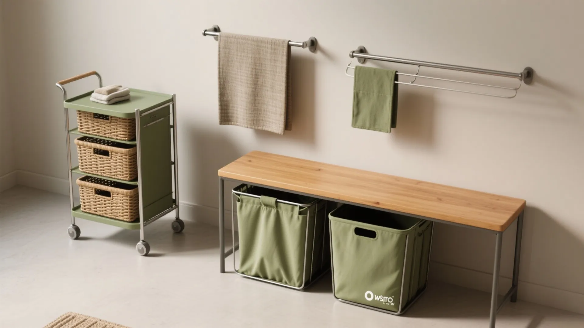 5. Portable solutions and hidden hampers