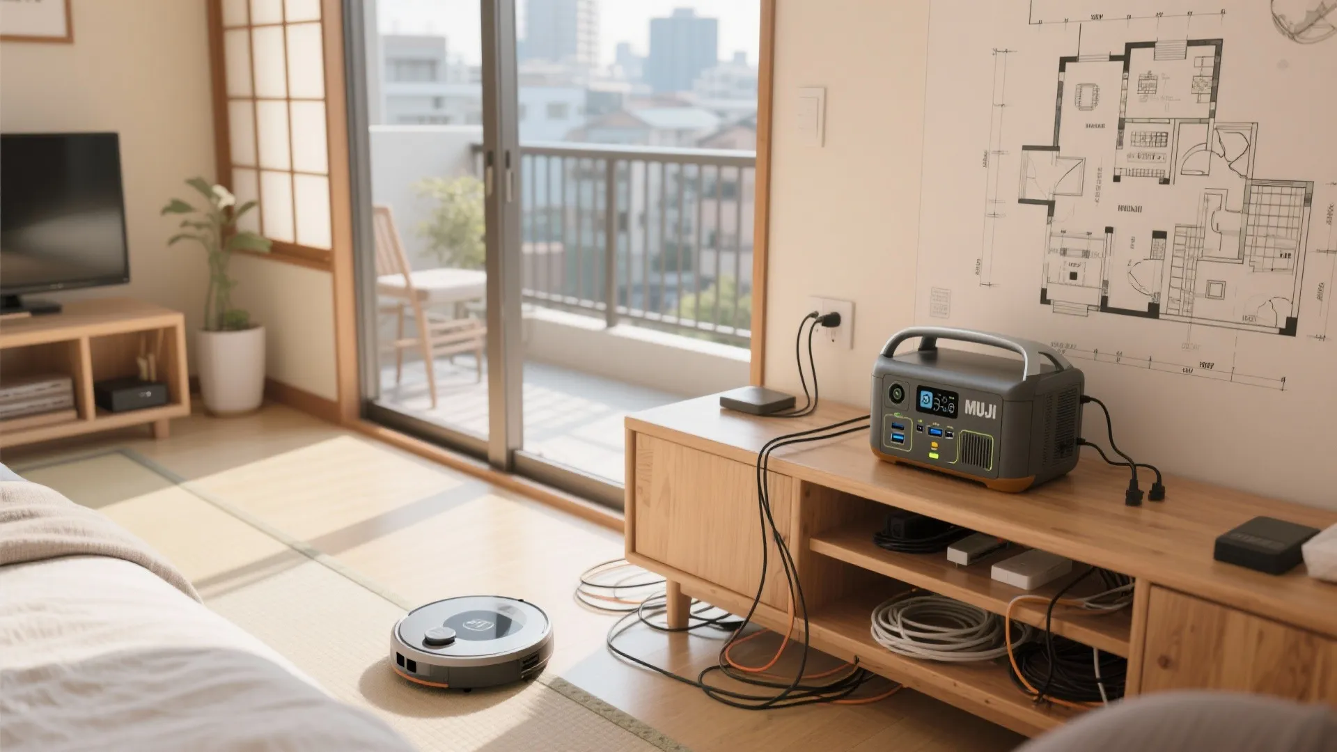 Tips 7: 共有スペース用に「ポータブル電源＋USB-C」を1台（大阪・京都の賃貸でも）