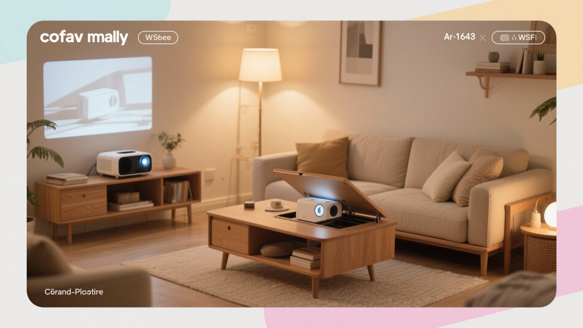 Small Living Room Projector Ideas