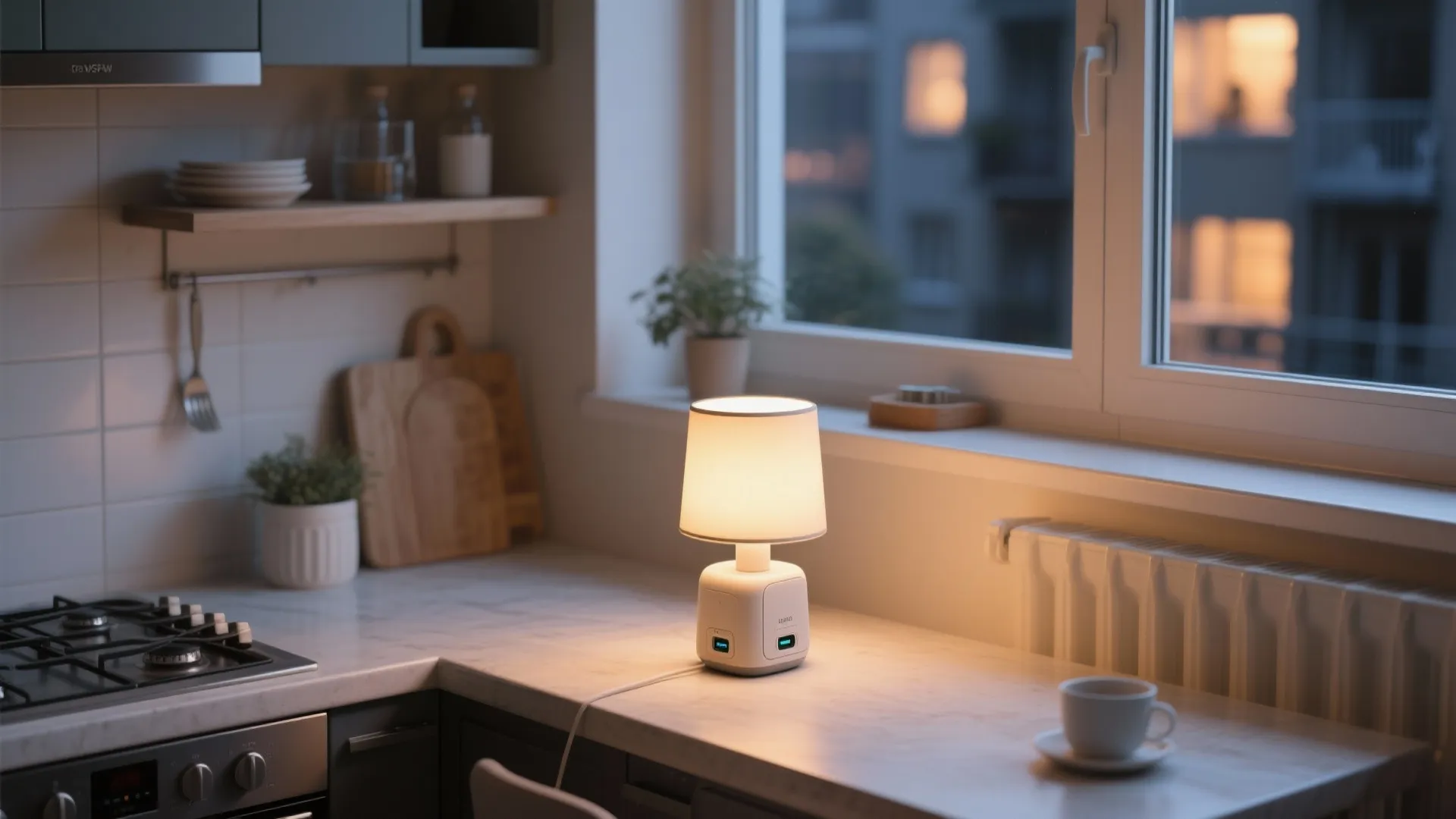 5) Portable rechargeable lamp for flexible corners