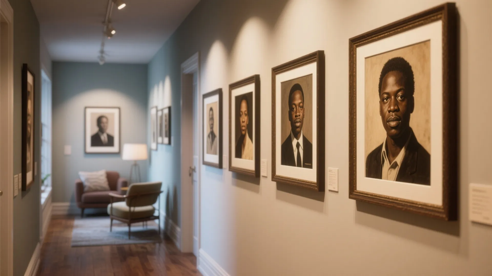 1. Bold Portrait Gallery Wall