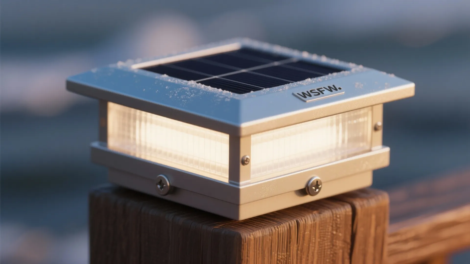 Solar caps and sconces for safety-first boundaries