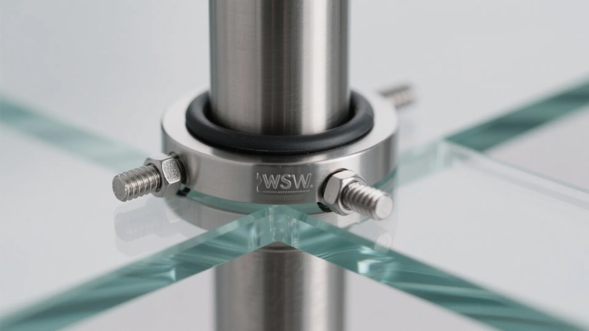 Slim stainless posts and a minimal top rail