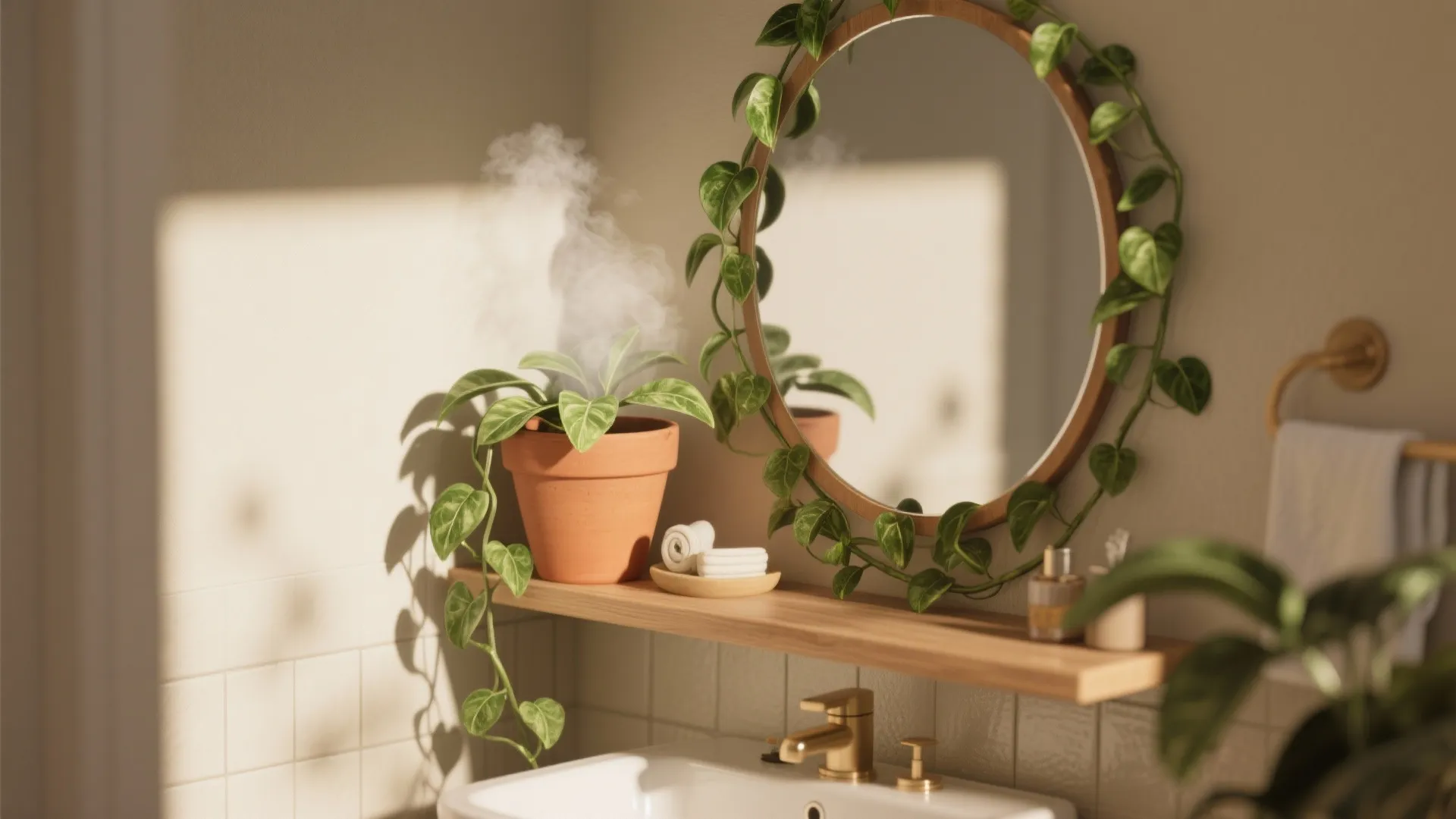 2. Pothos (Epipremnum aureum) — The Draping, Air-Cleaning Classic