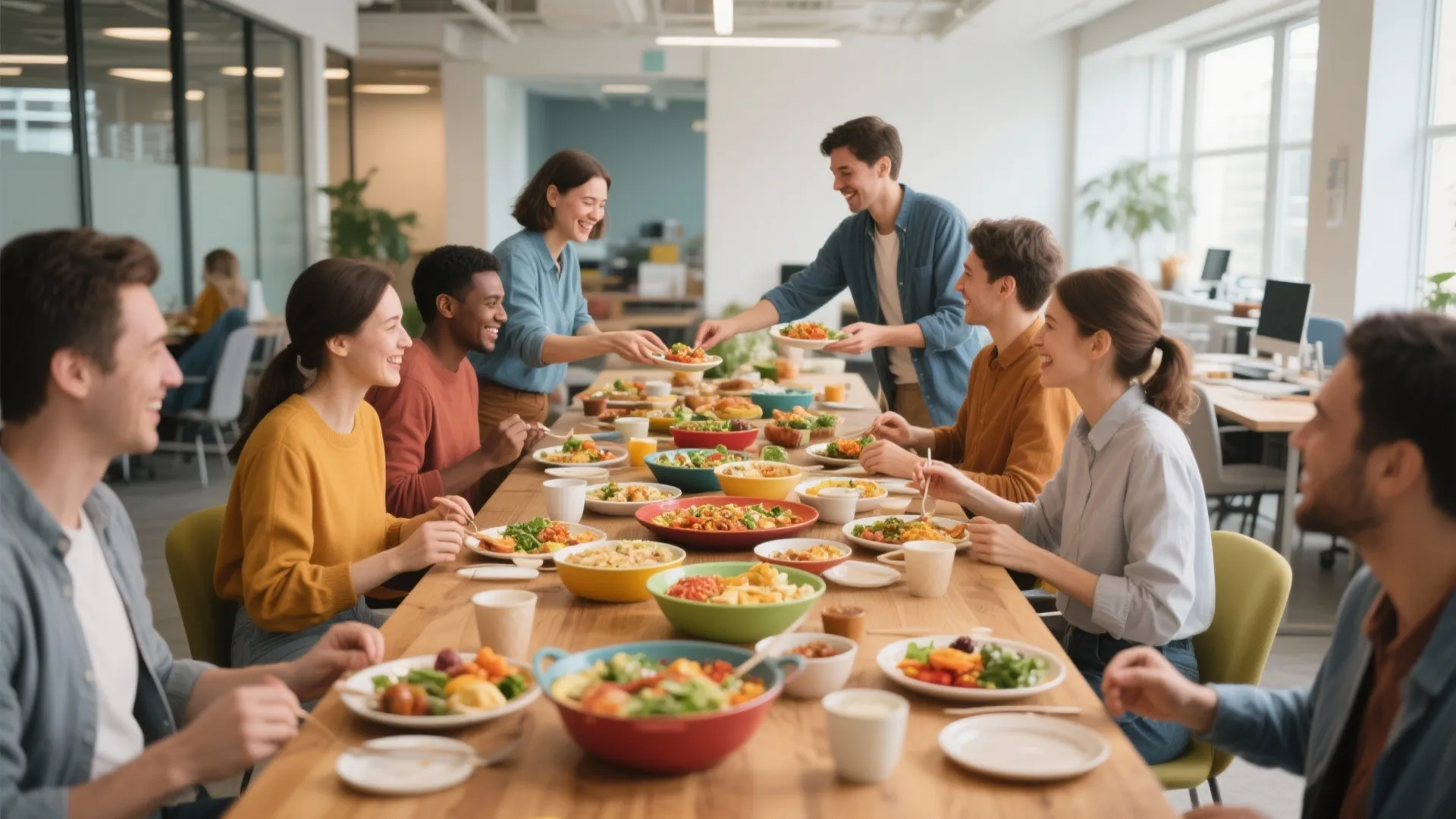 1. Potluck Lunch Feast
