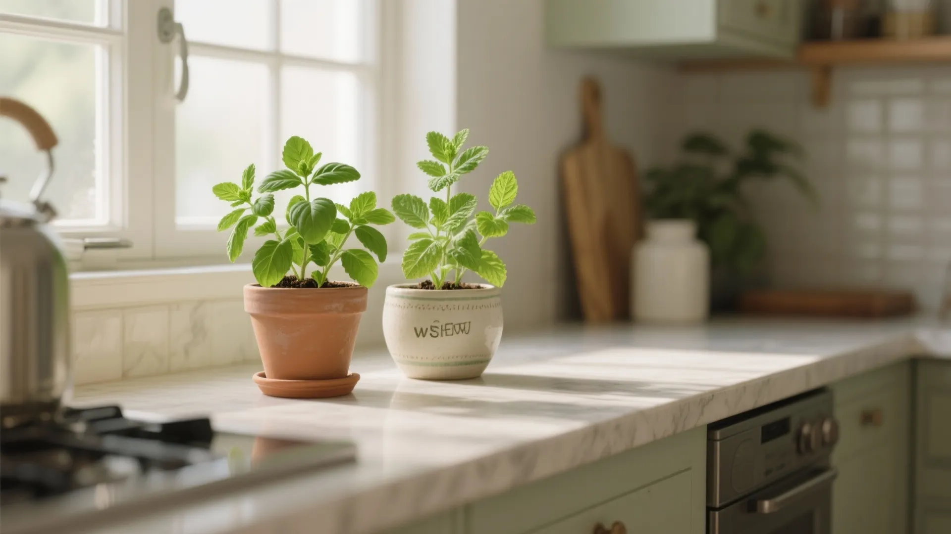 2. Fresh Herbs as Functional Decor
