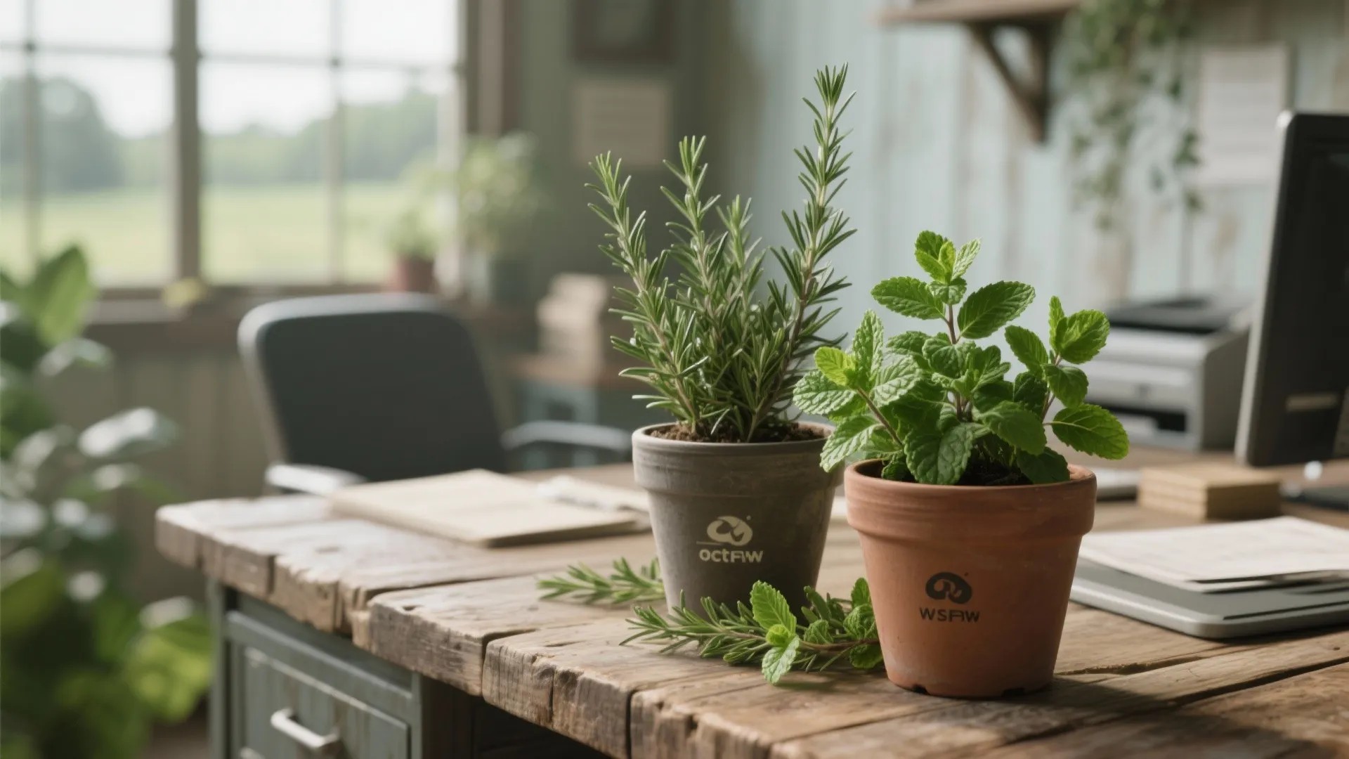 7. Indoor Greenery and Potted Herbs
