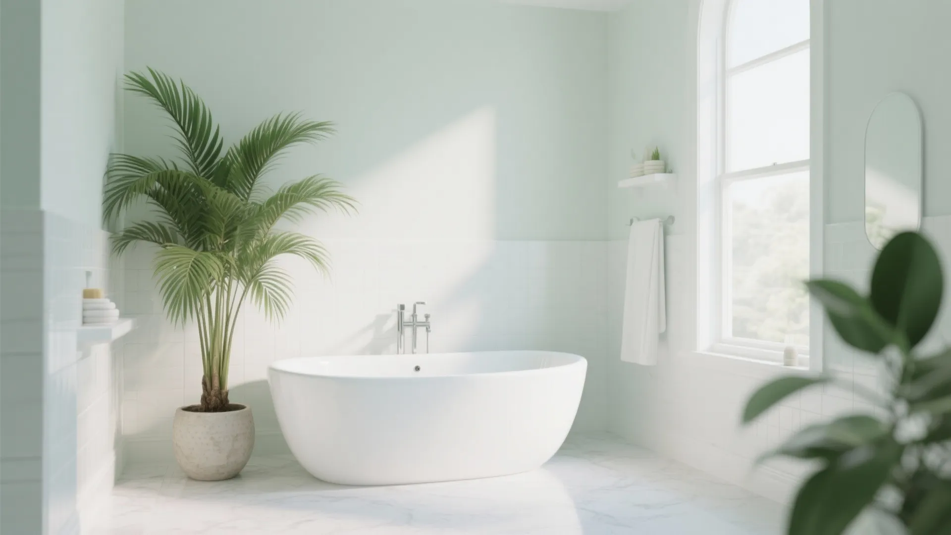 6. Potted Palm Corner