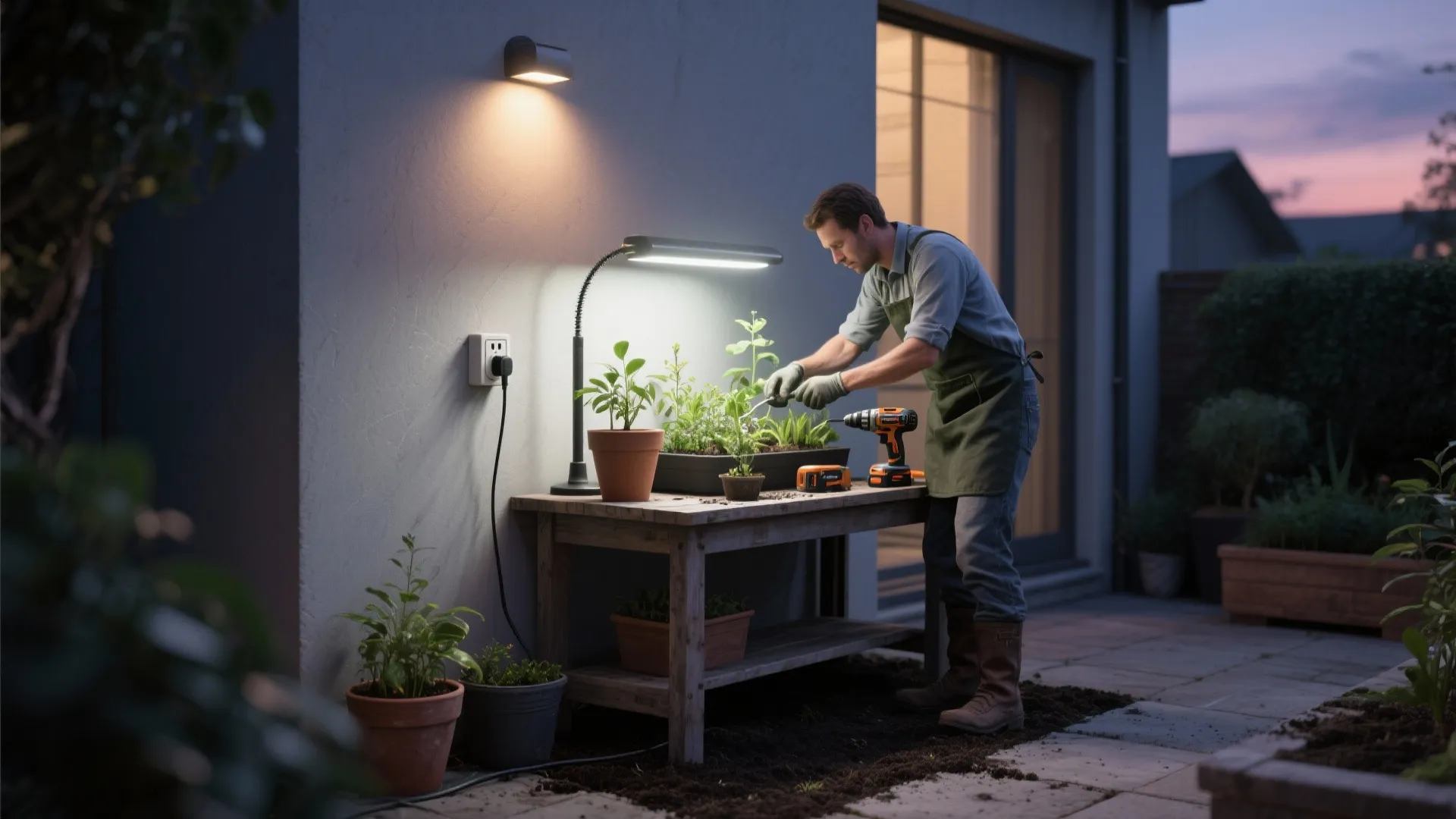 4. Integrate Task Lighting for Gardening or Hobbies