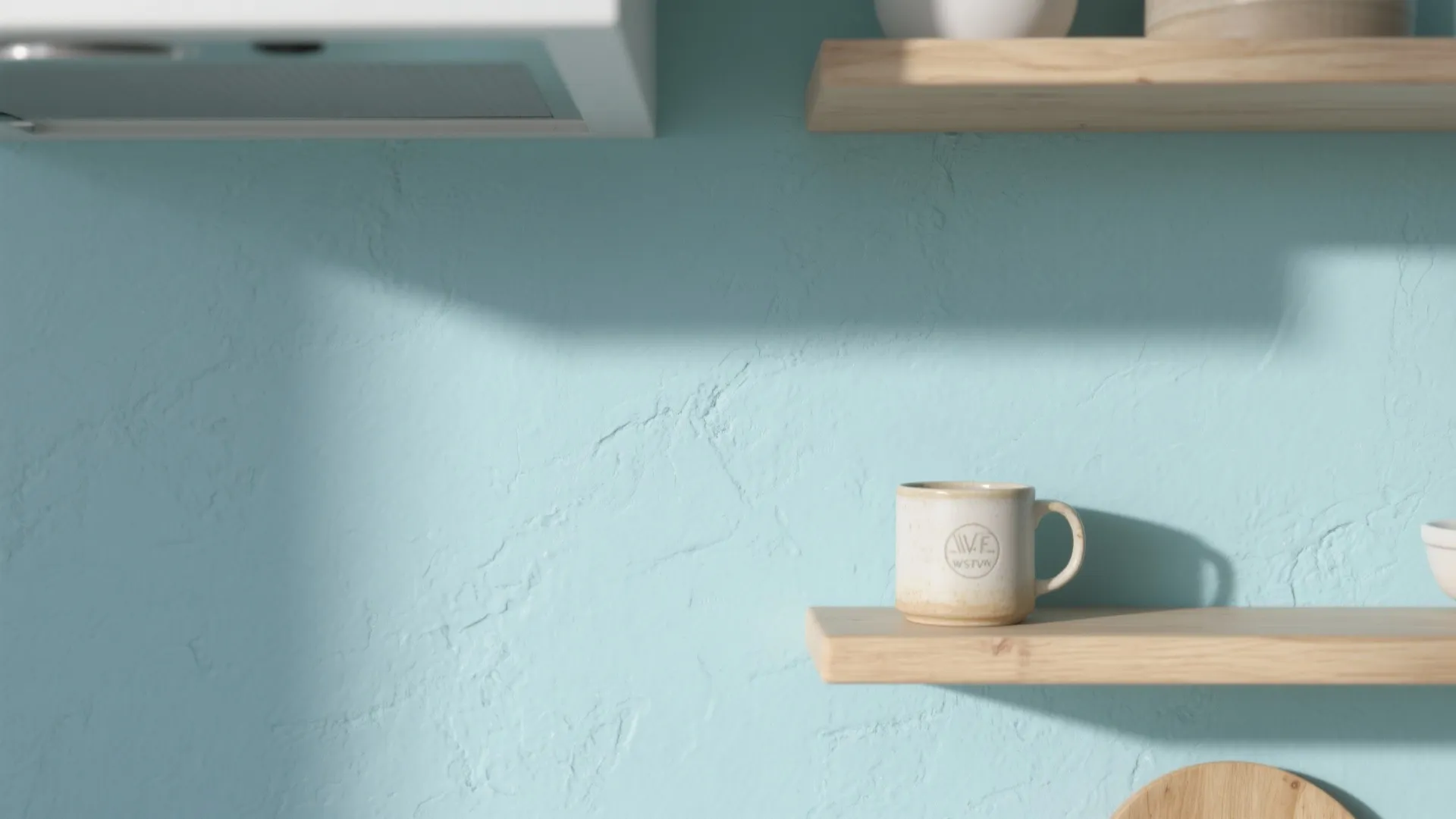 4. Matte Powder-Blue Plaster for Soft Minimalism