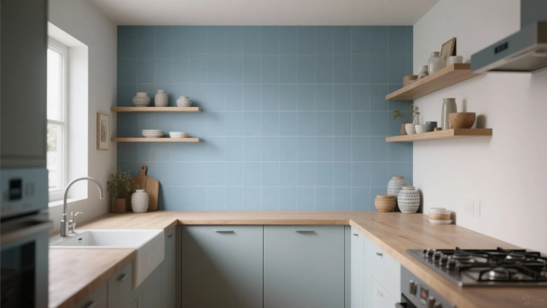 3. Matte Powder Blue Large Format Slab