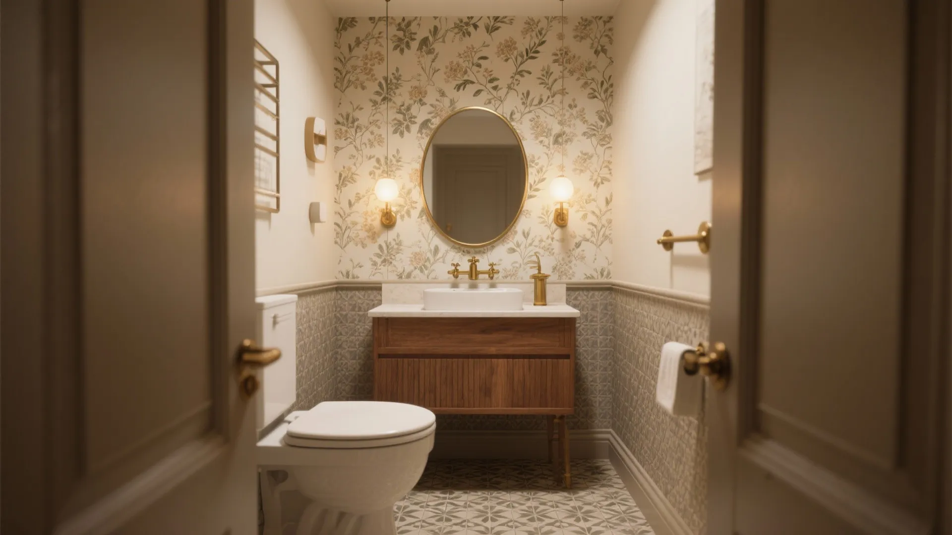 Powder Room Wallpaper Ideas - 5 Small Bath Inspo: Creative wallpaper ideas for tiny powder rooms that punch above their weight