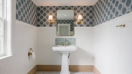 5 small powder room ideas with pedestal sink