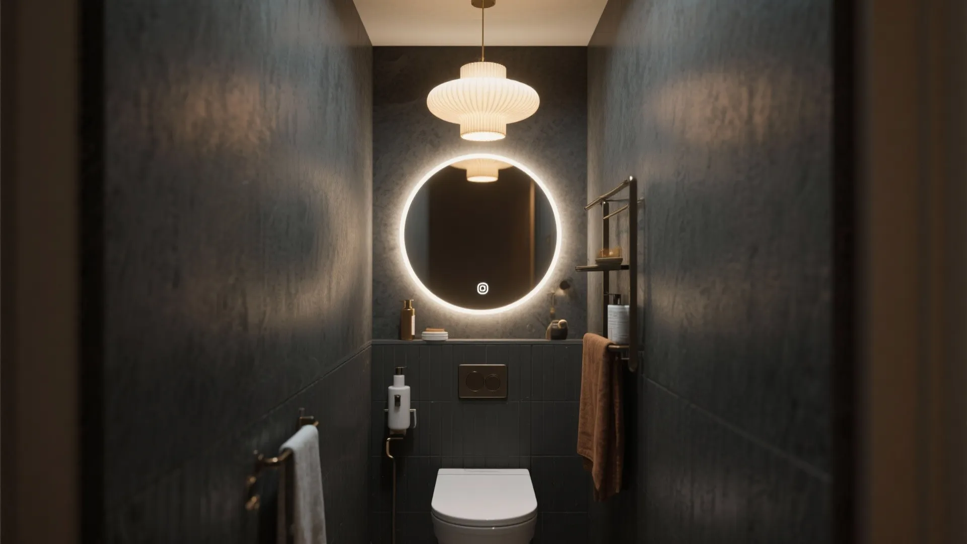 5. Small Powder Room Drama