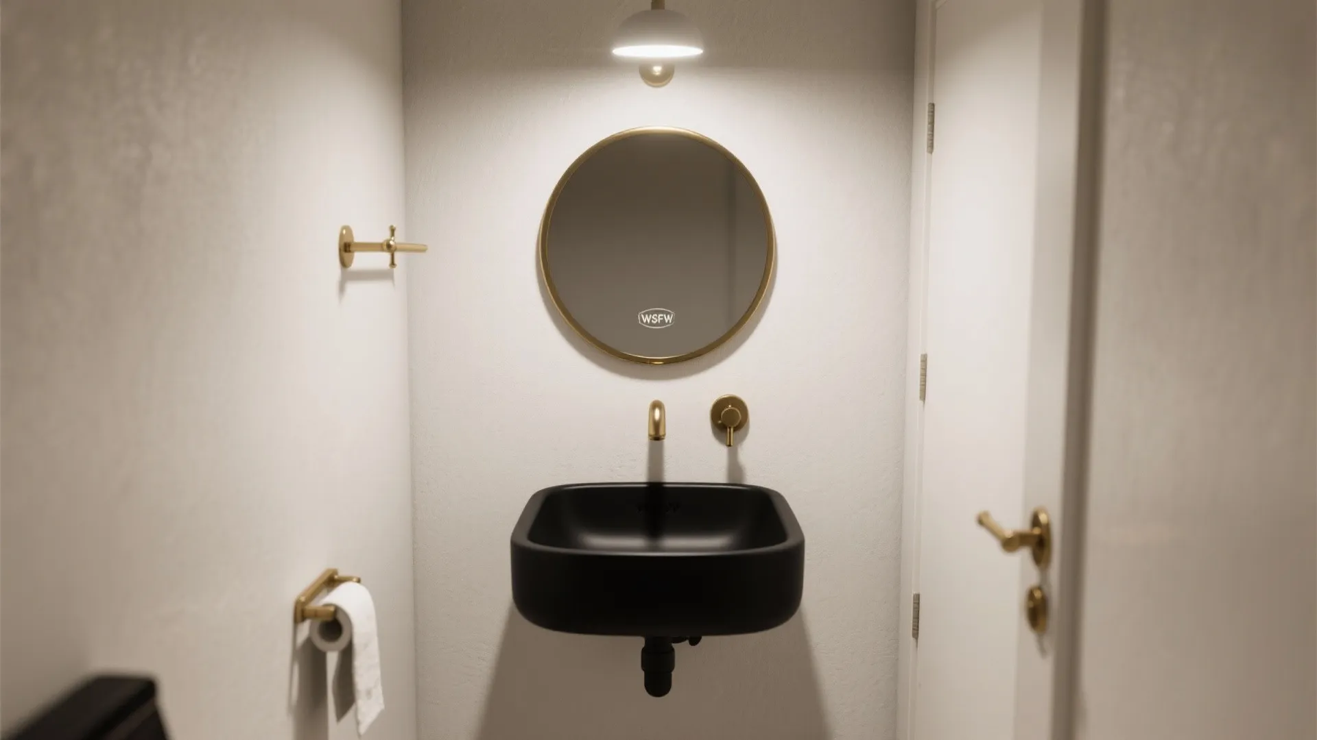 5. Use as a statement in small powder rooms