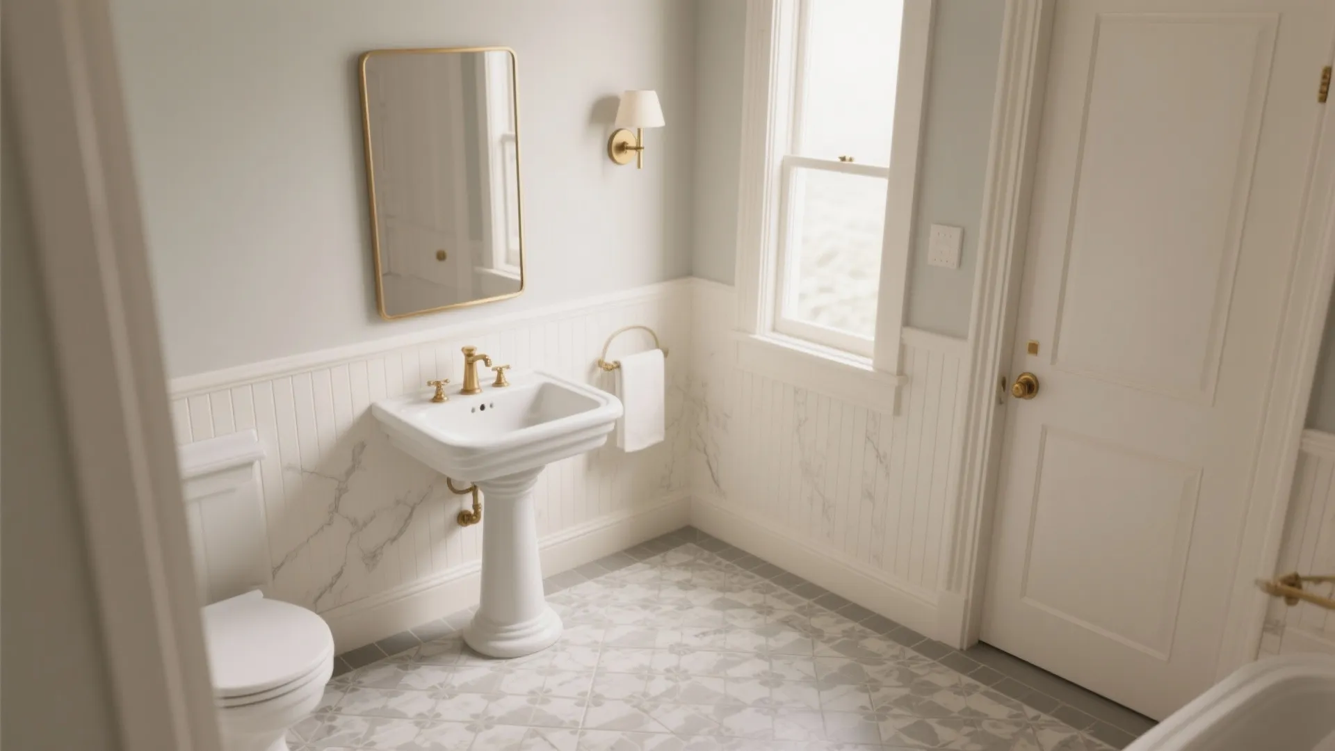 5 Small Powder Room Floor Tile Ideas That Maximize Style: Designer-backed ideas to make a tiny powder room look bigger, brighter, and more inviting—without blowing the budget
