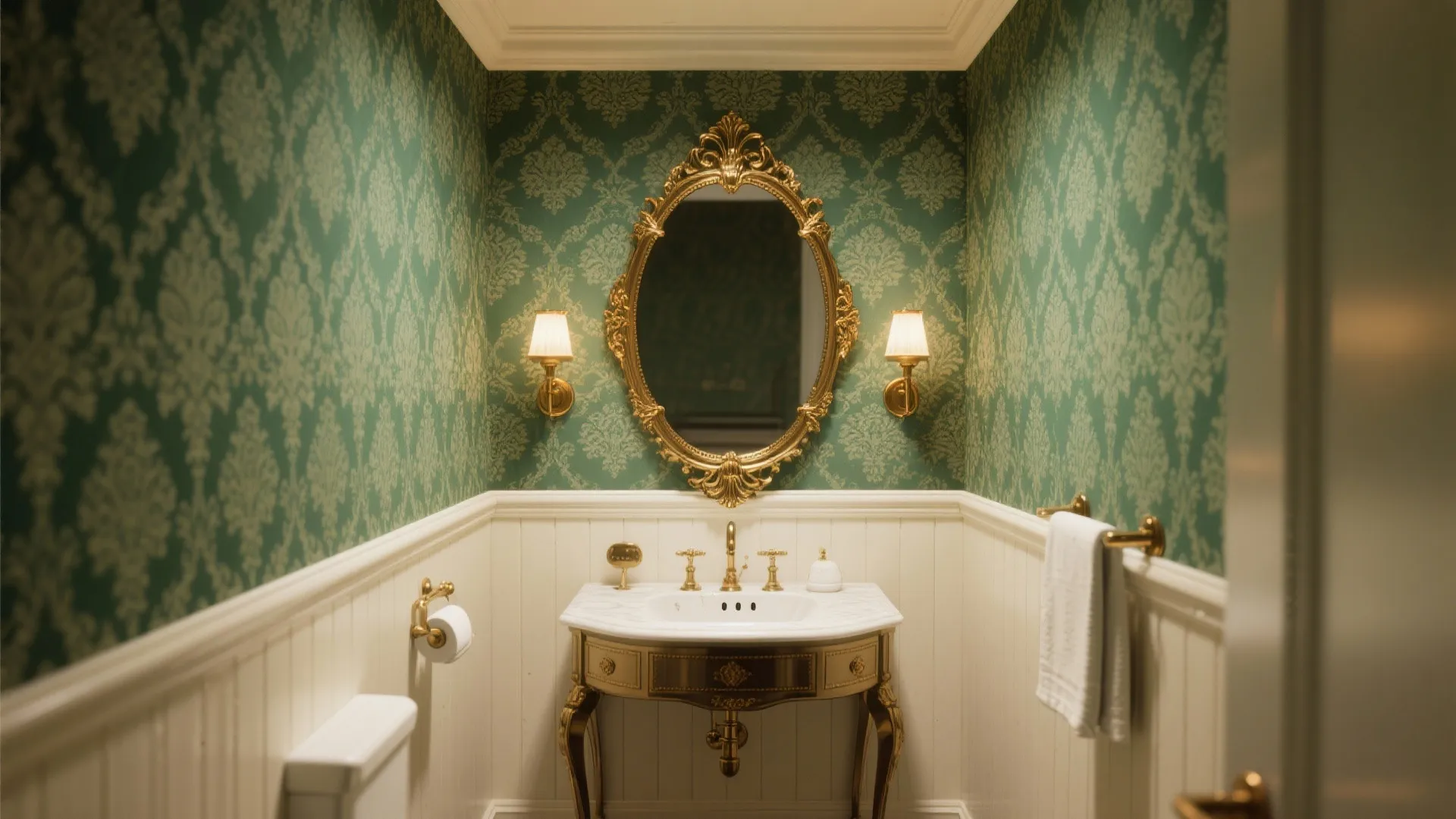 4. Pattern, wallpaper and mirror choices
