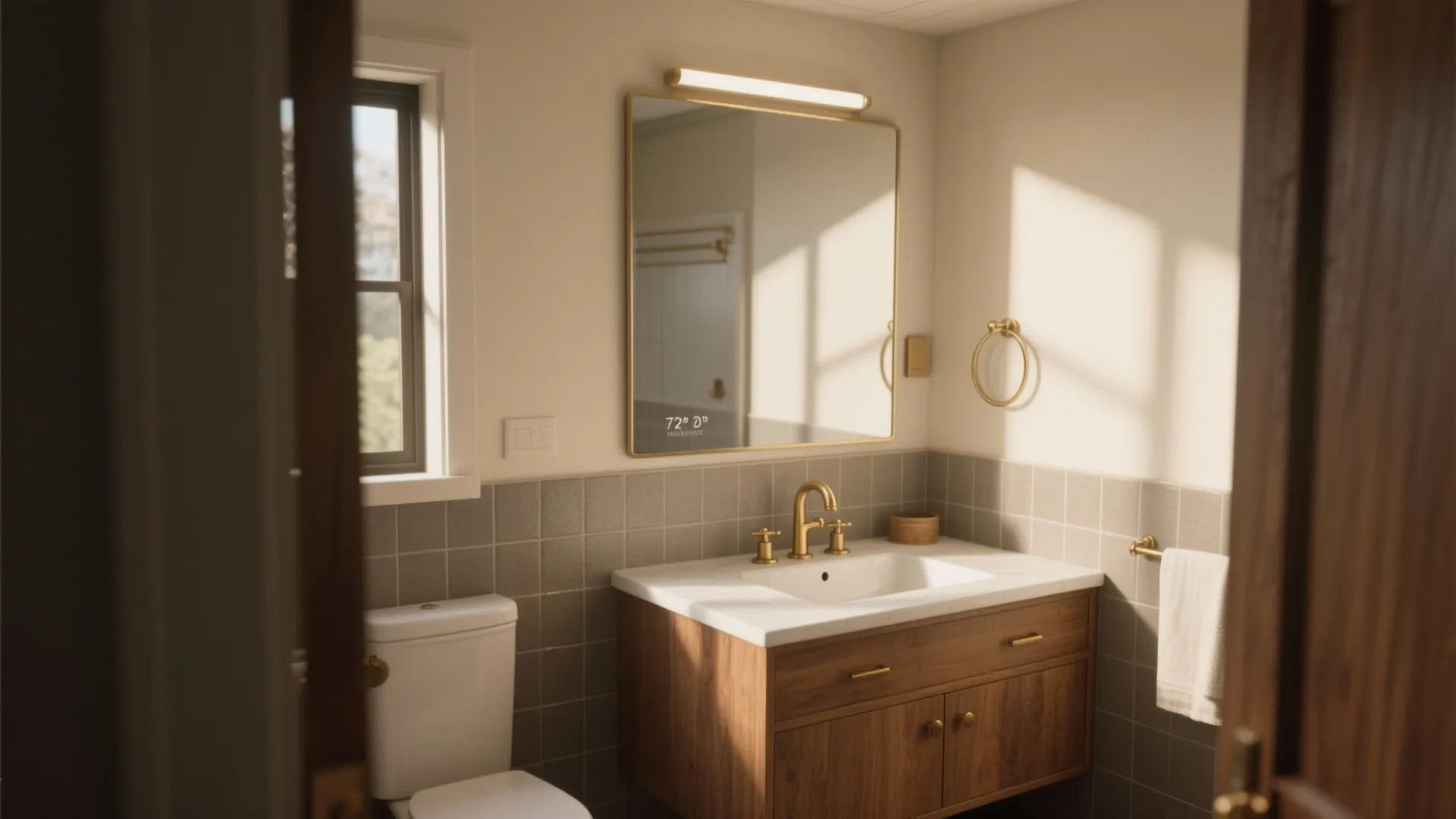 Bathroom Mirror 72 x 36: 5 Design Inspirations: Ideas and practical tips for styling a 72" x 36" bathroom mirror in small and large baths