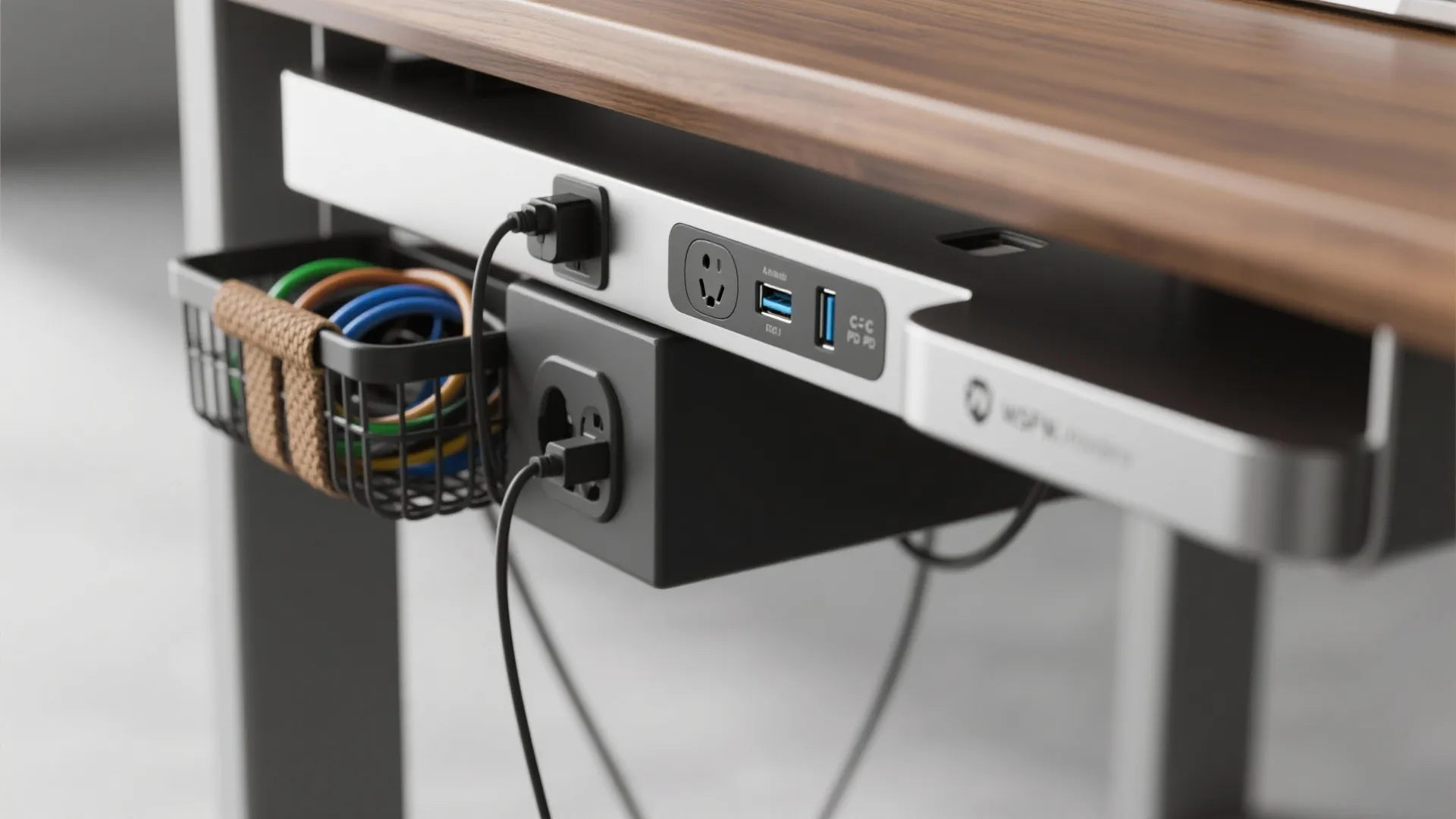 Power, data, and cable management by design
