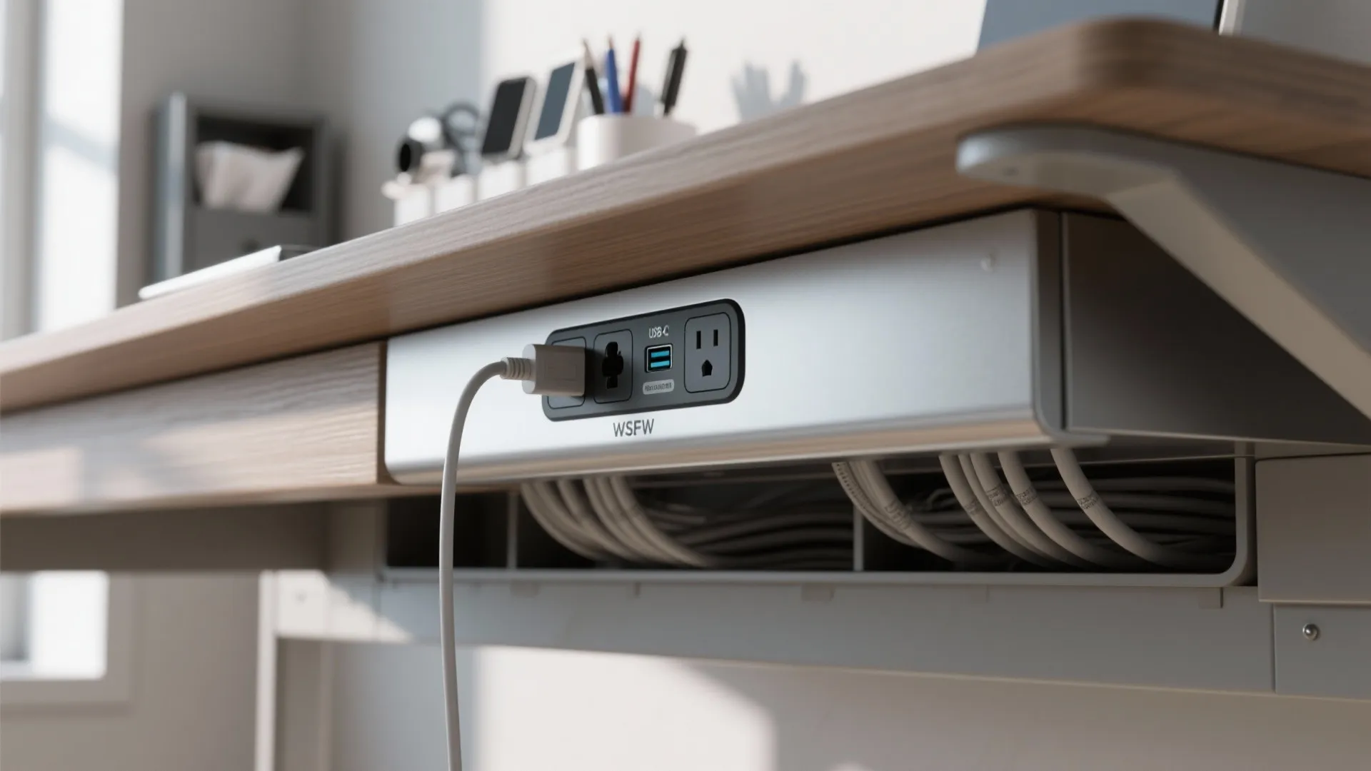 Tech, power, and hide-the-clutter storage