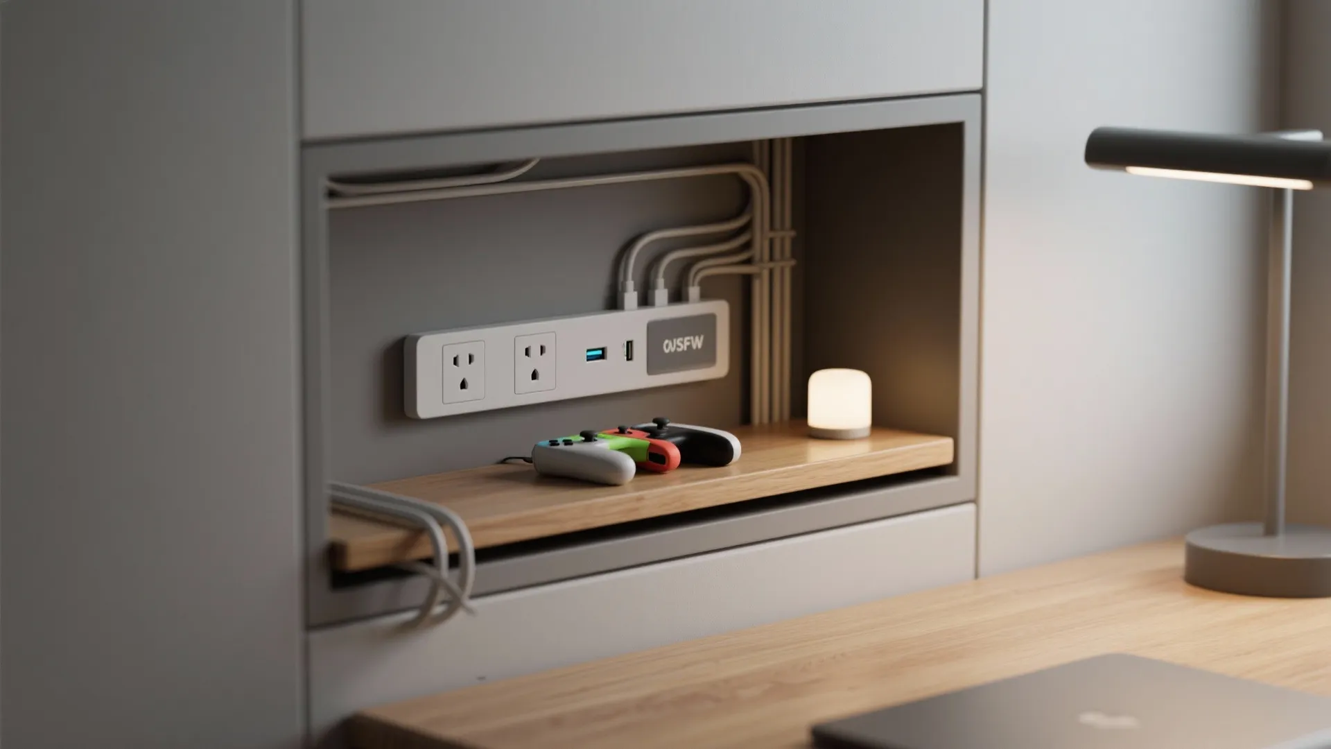 2. Built-in Power Nook