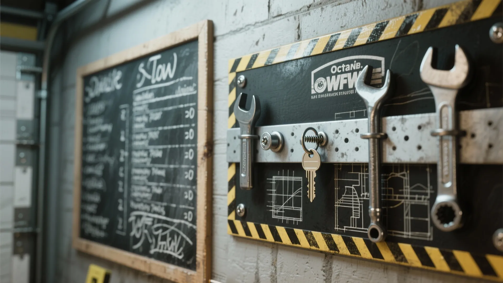 5. Add Practical Styling — Stripes, Chalk Zones, and Magnetic Paint