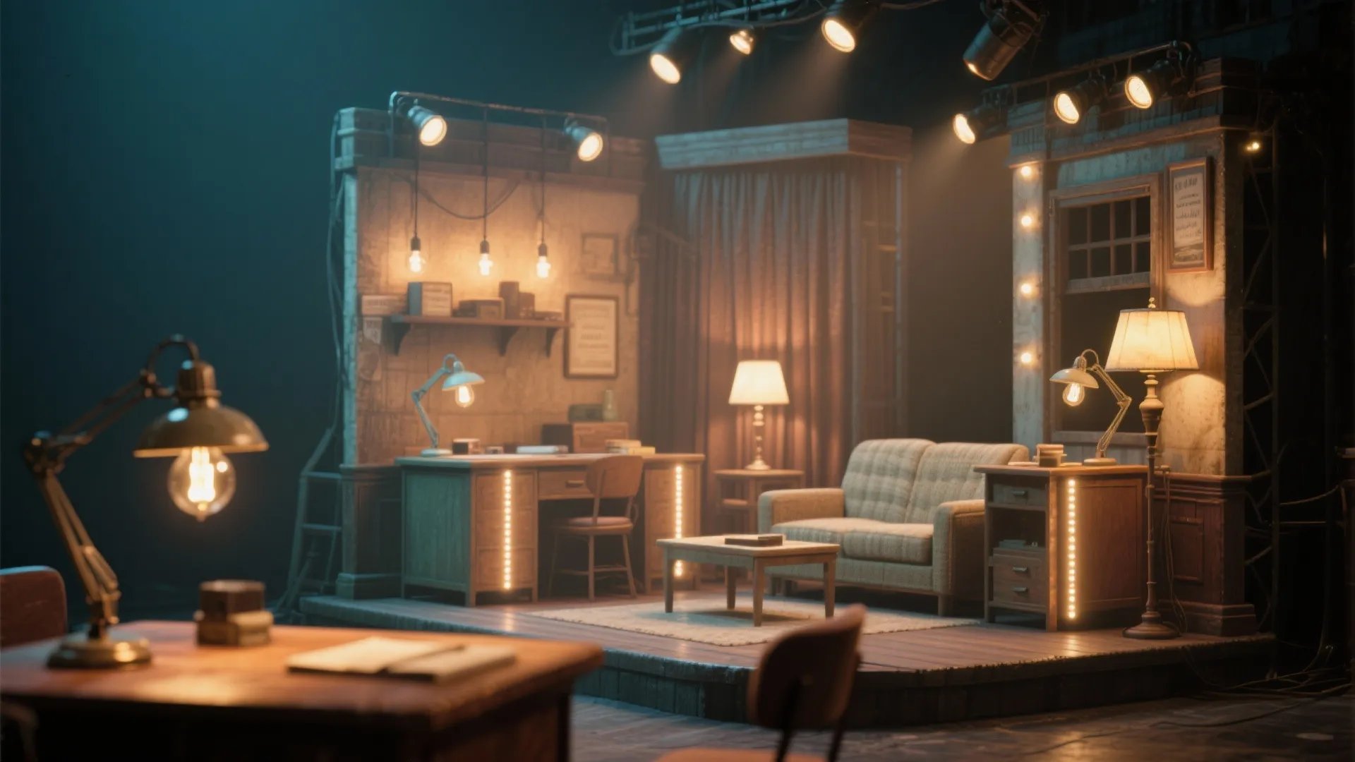 3. Practicals as scenic light sources