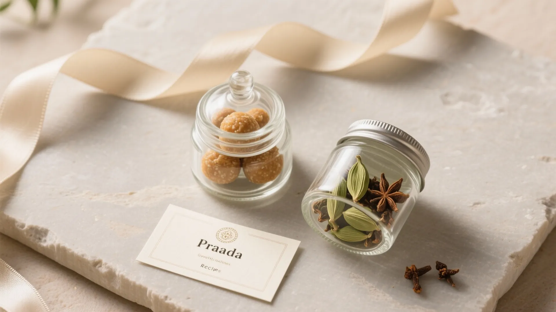 Artisanal Prasad Jars with Aromatic Spices