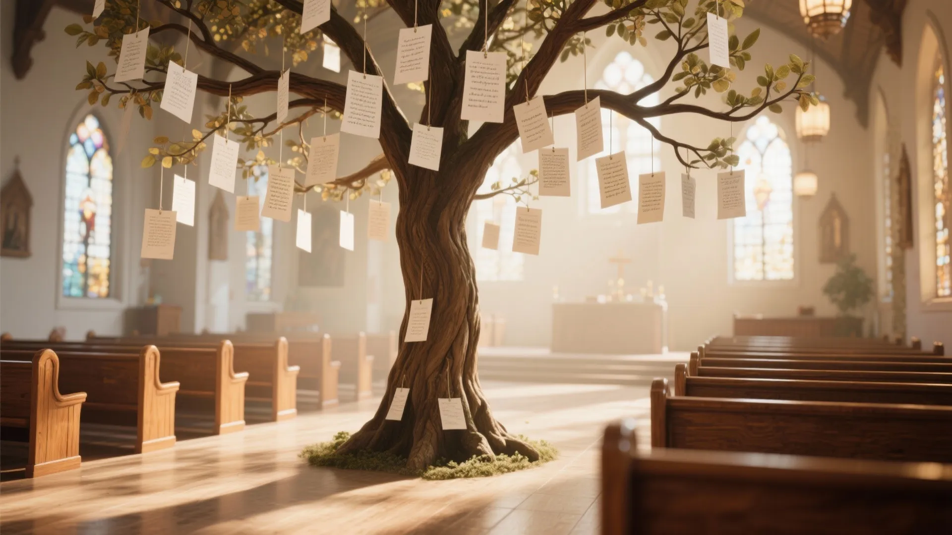 10. Interactive Prayer Tree