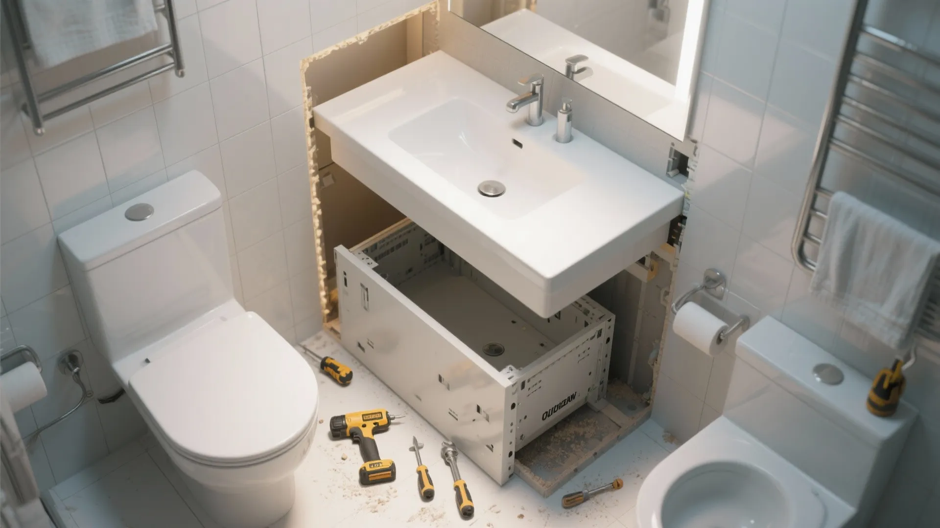 4. Preassembled vanities for quick refreshes