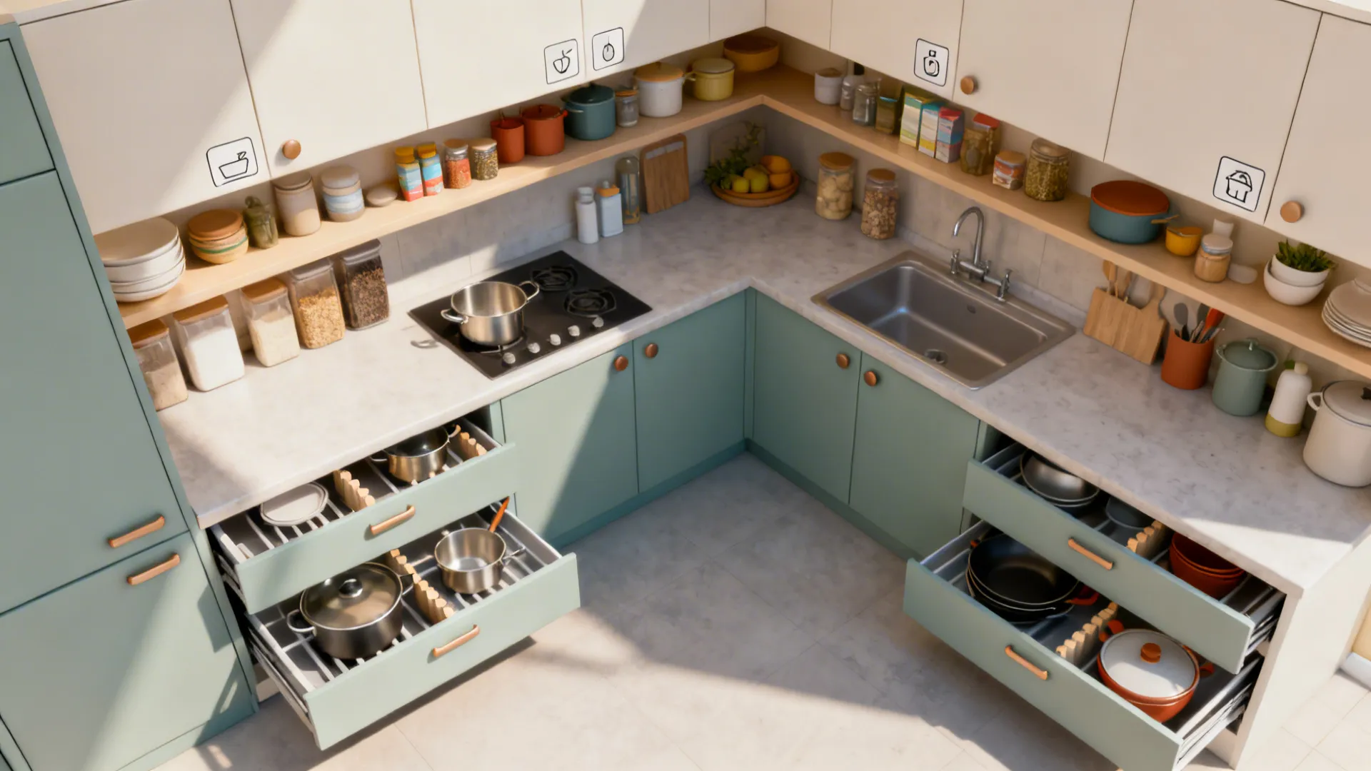 Structured Storage Zones and Predictable Heights