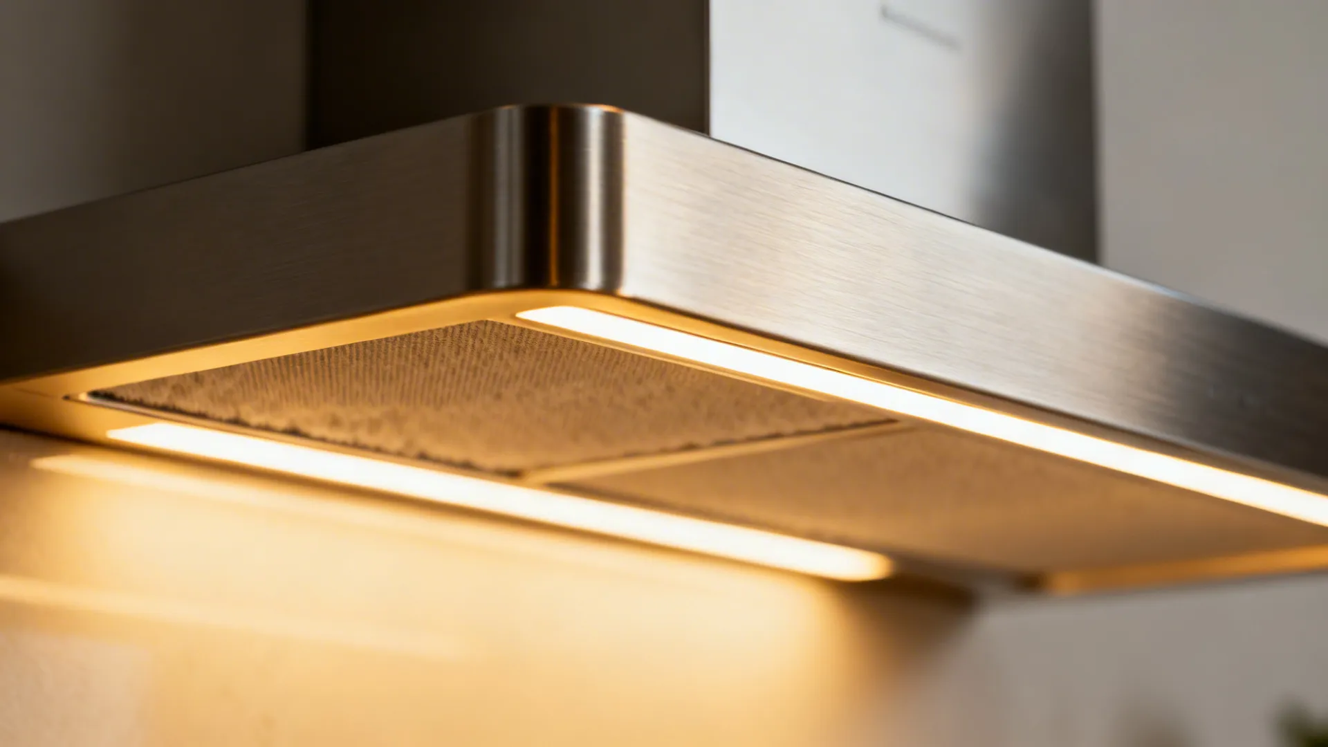 Macro of premium chimney edge and evenly diffused LED lighting.