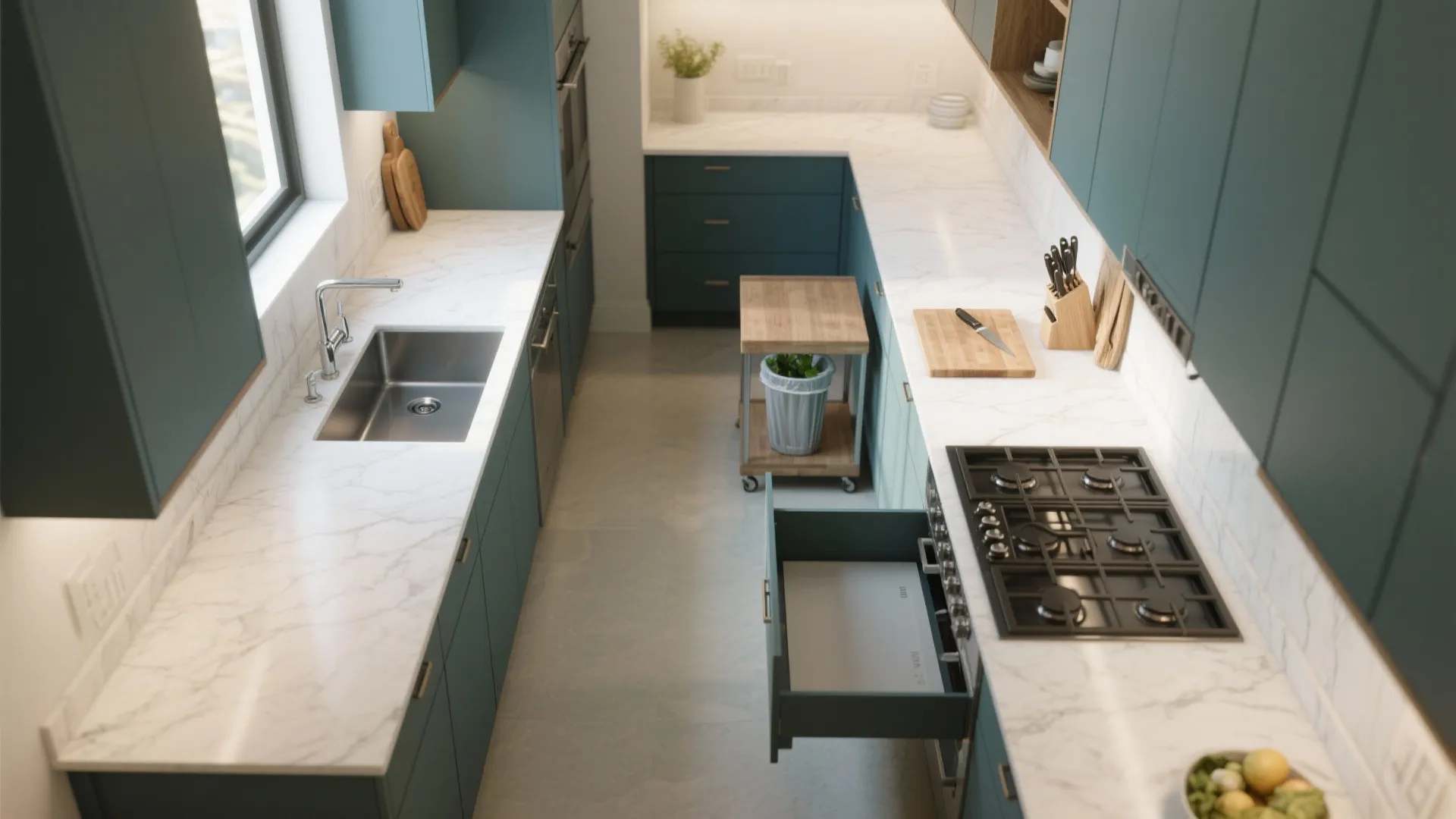 Smart Prep–Cook–Clean Zones