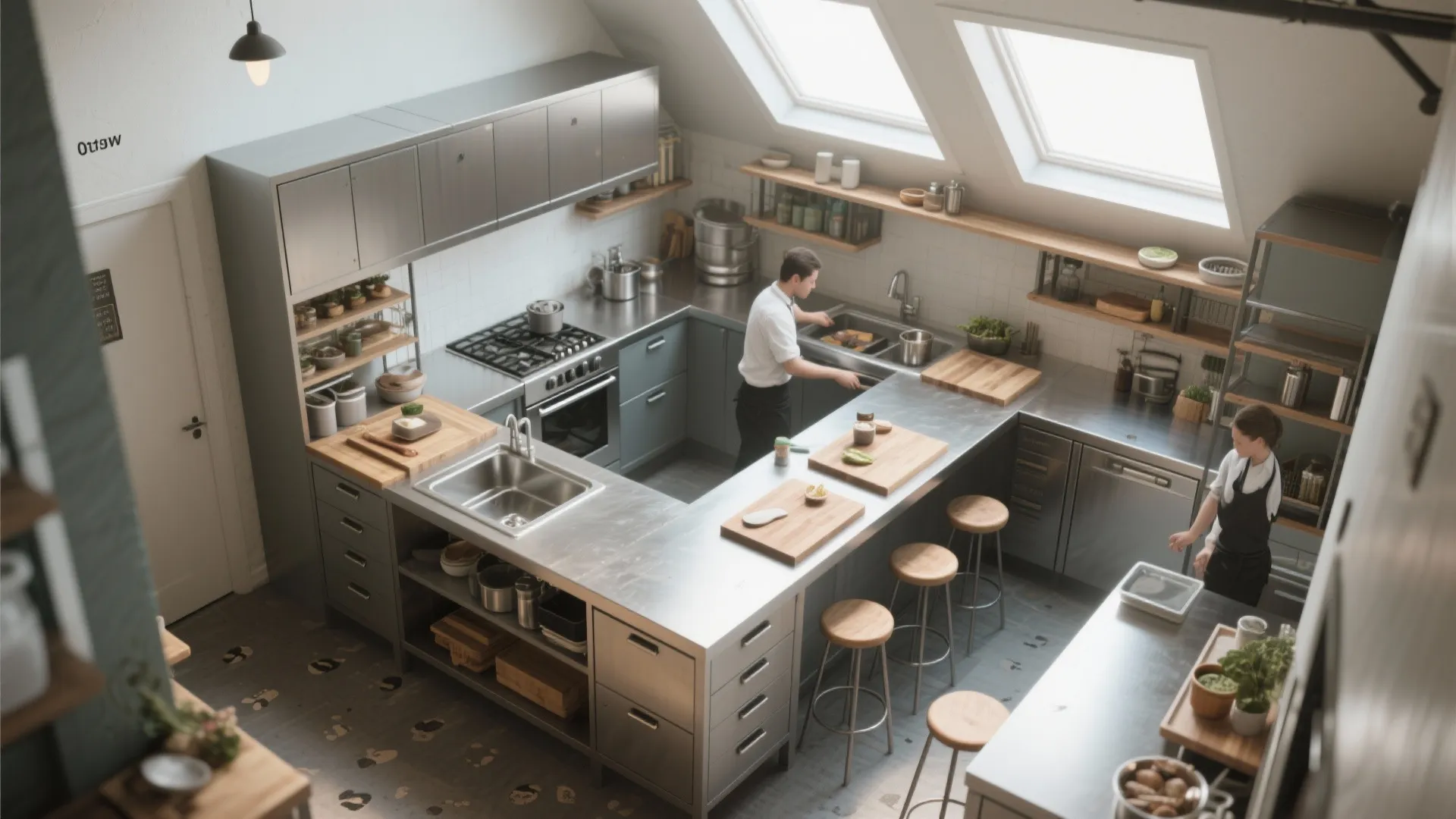 4. Prioritize multi-purpose prep islands