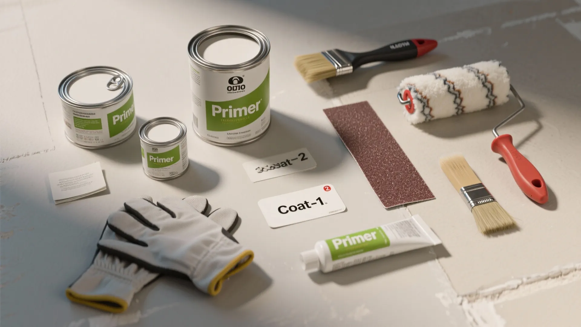 2. Count coats and prep work clearly