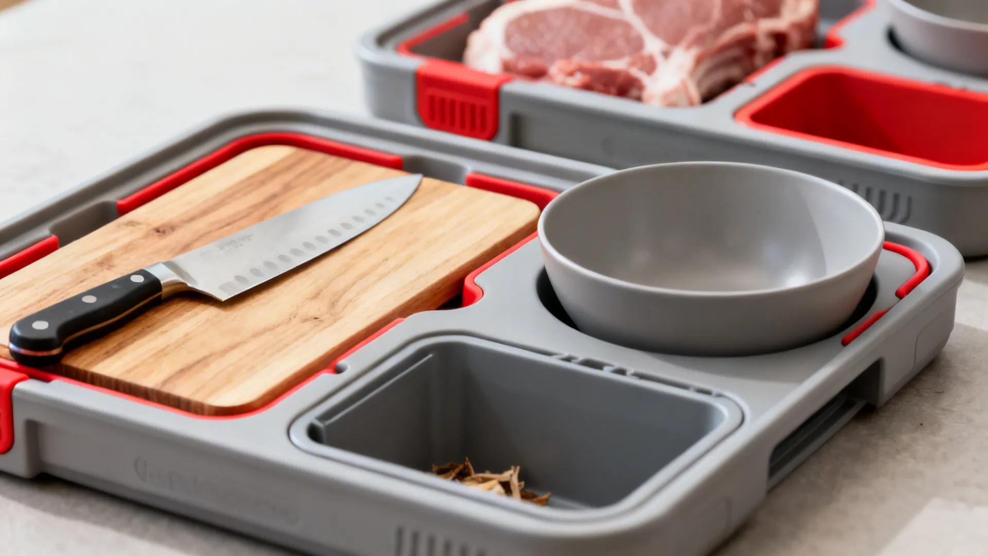 5) Prep Station: Chopping, Marinating, and Carry-Out