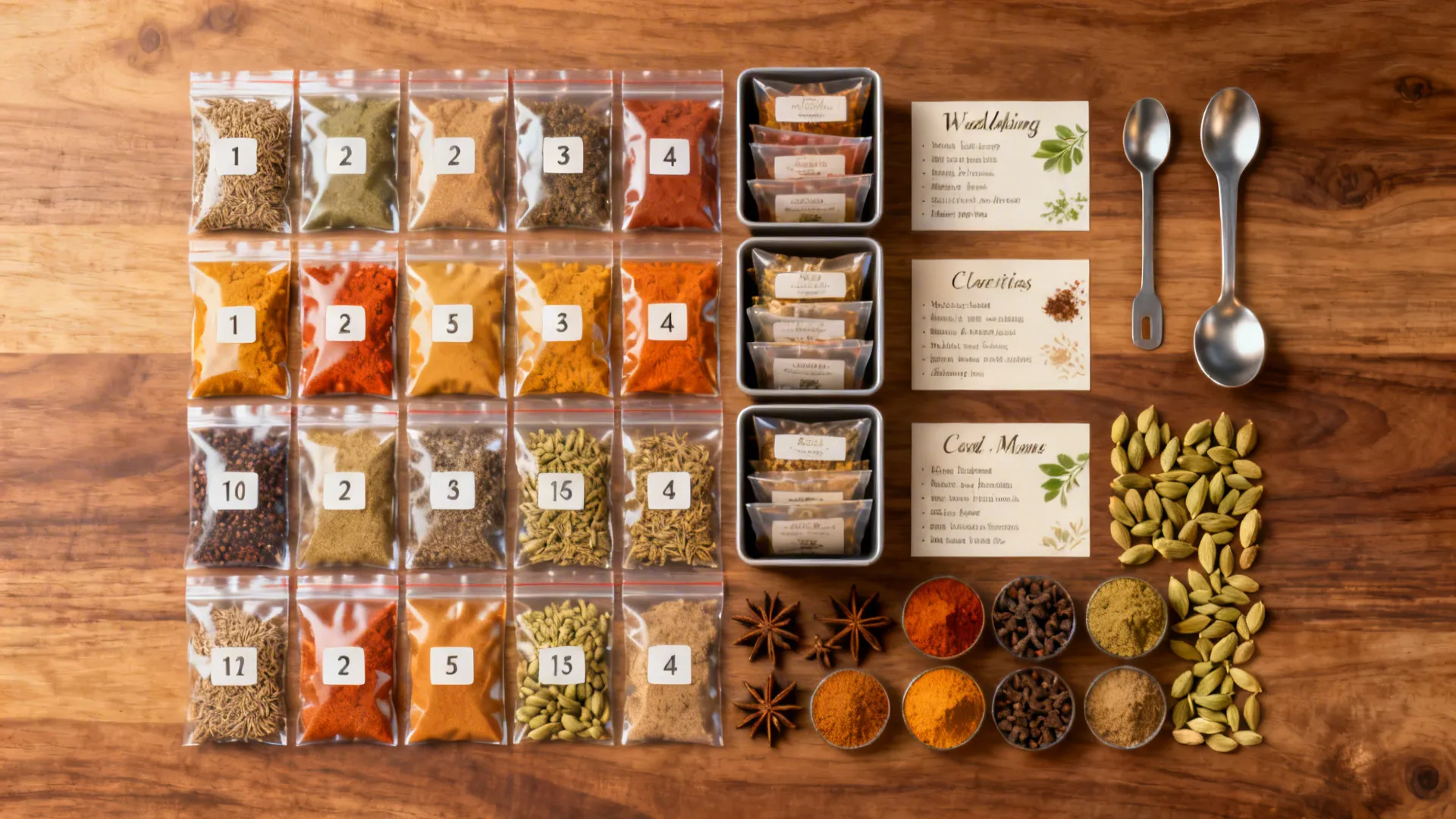 4) The Spice Backbone: Pre-Portioned Masala Packs