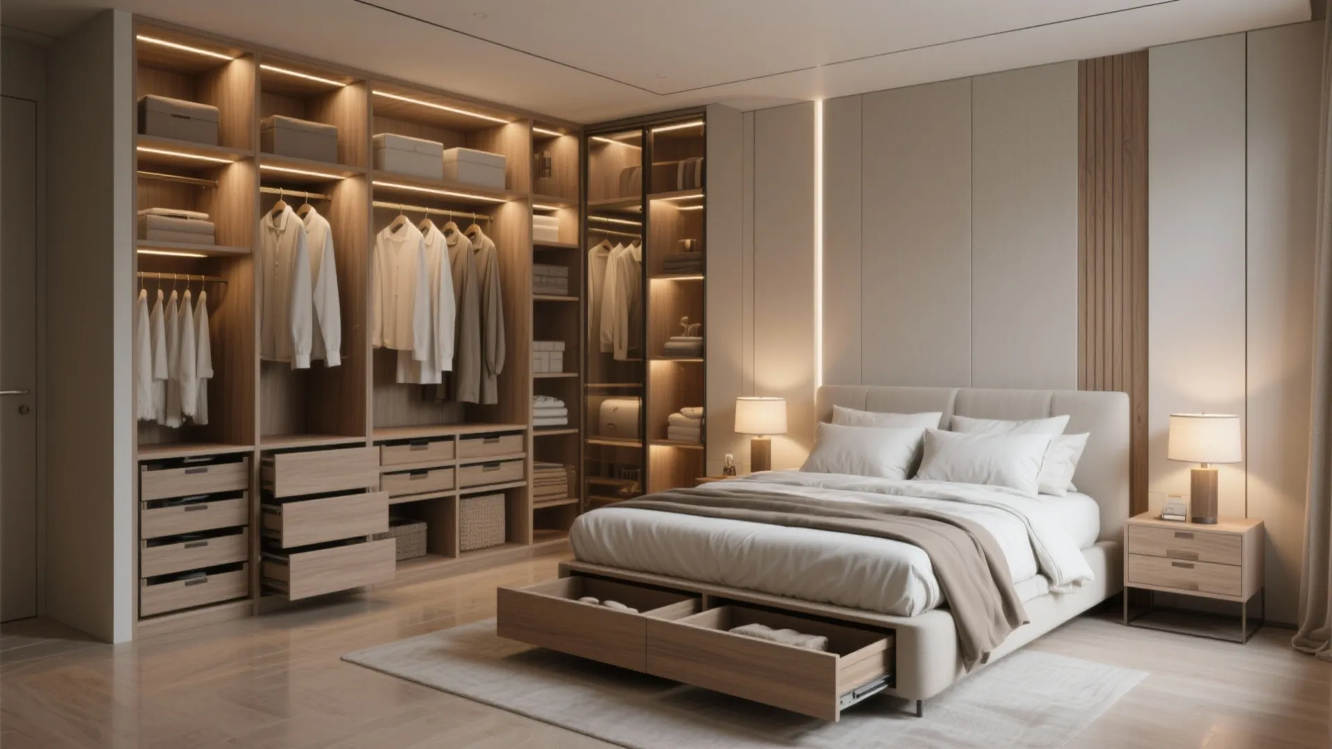 2. Primary suite with flexible closet solutions