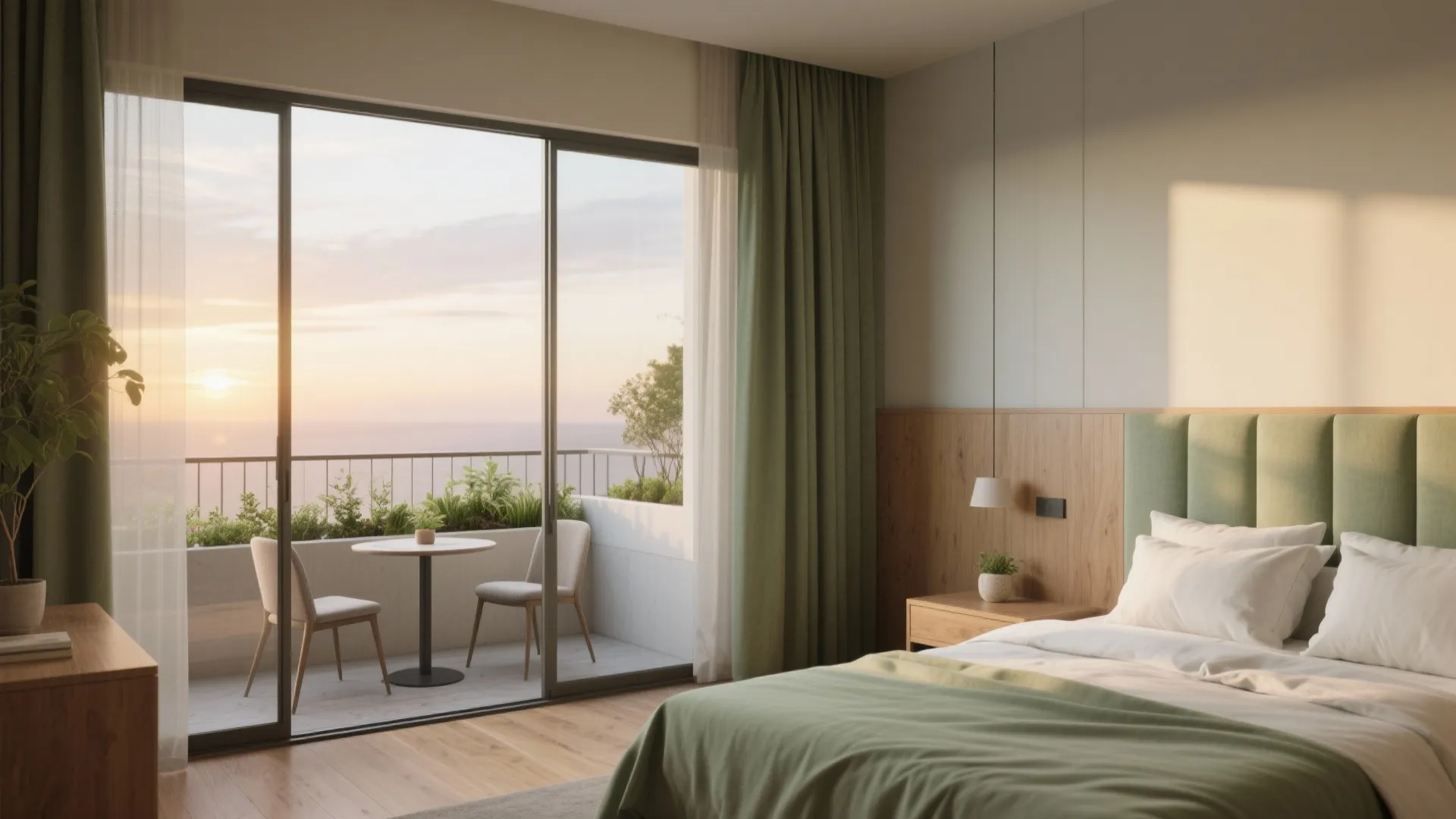 Primary Suite With Private Balcony & Calm Zoning