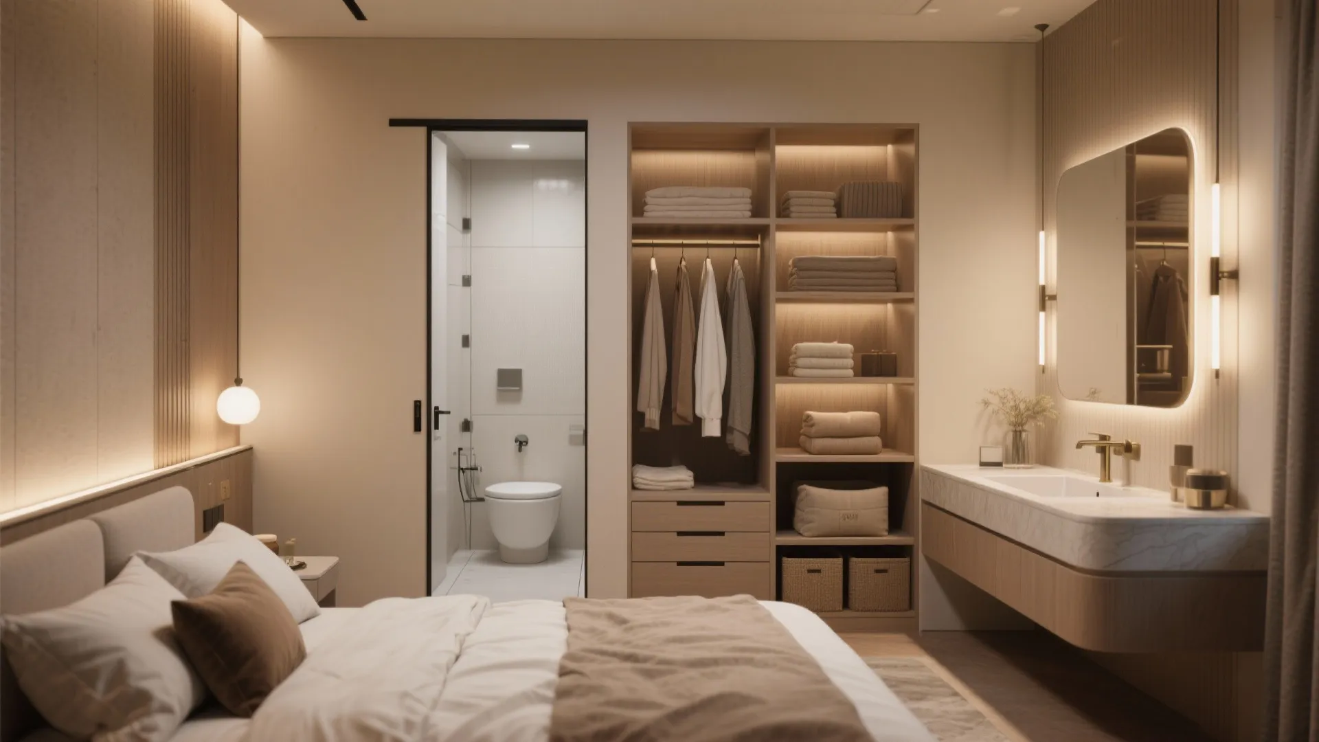 2. Primary suite with ensuite and walk-in closet