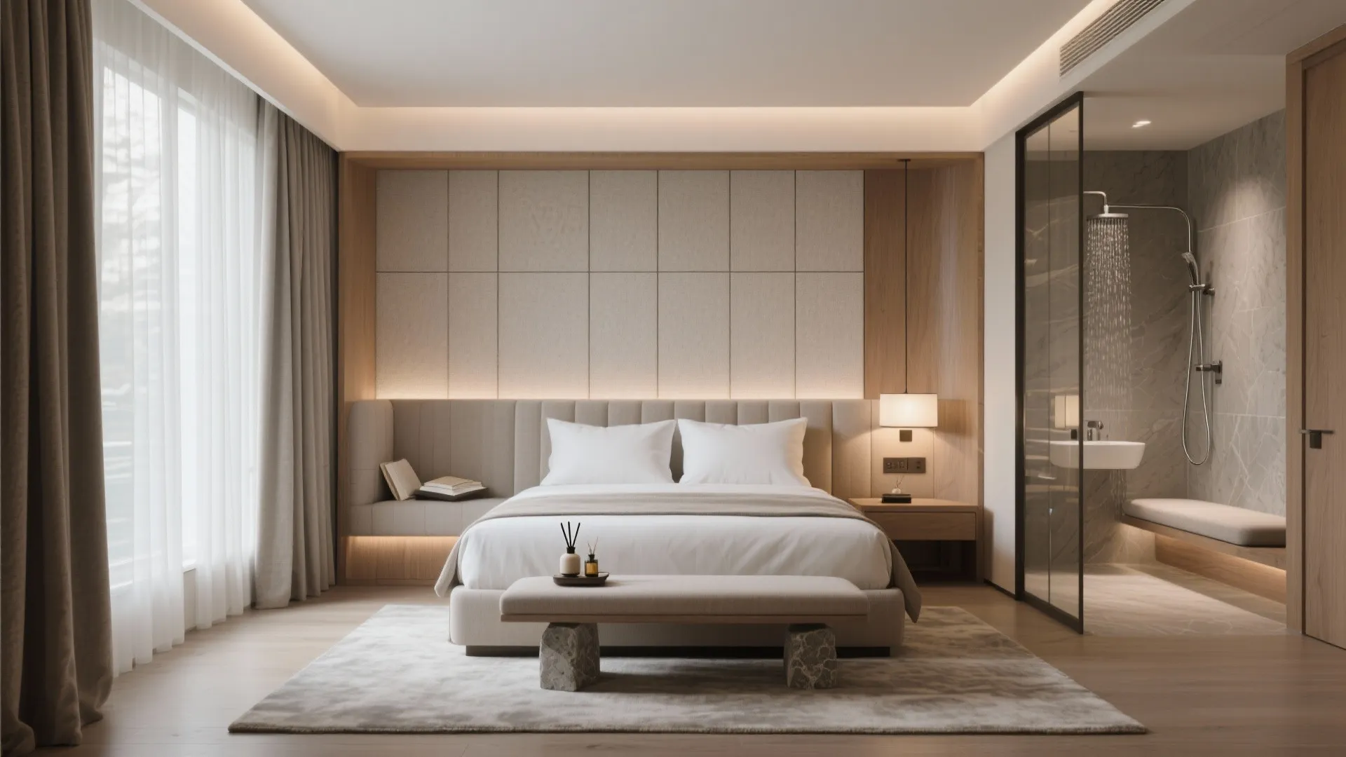 Hotel-Caliber Primary Suite With a Wellness Core