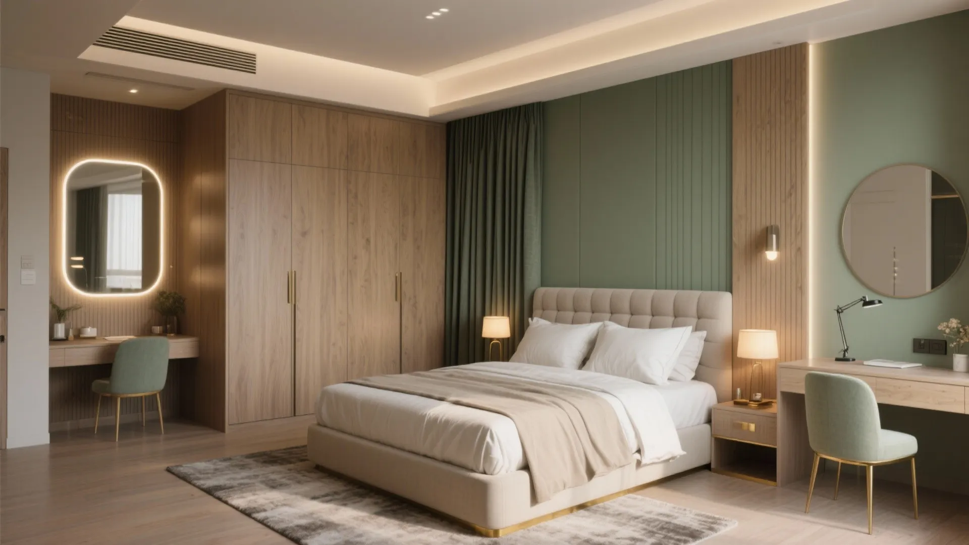 Primary Suite Zoning: Sleep, Storage, and a Micro-Study