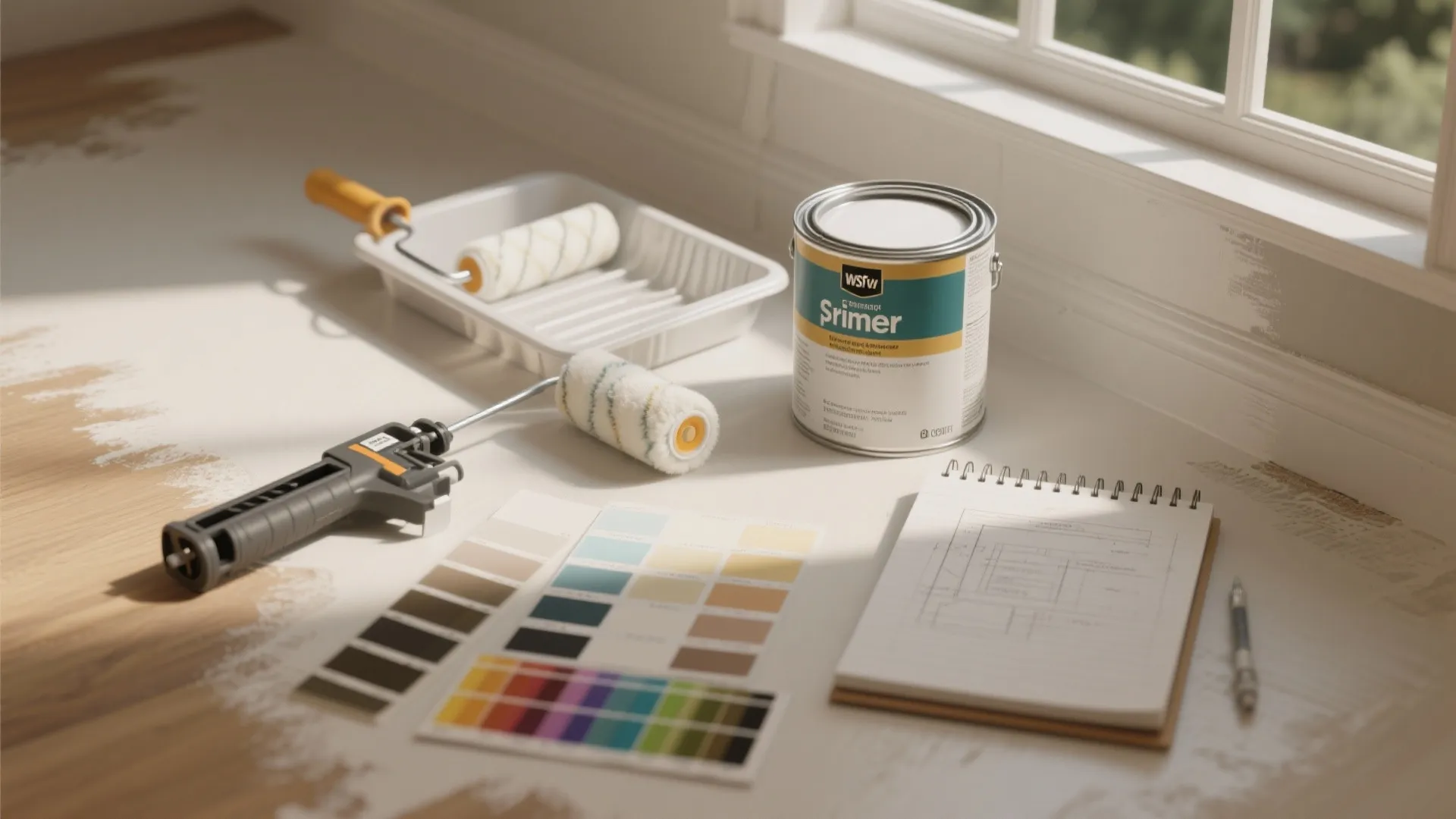 5. Prime, caulk and plan coats